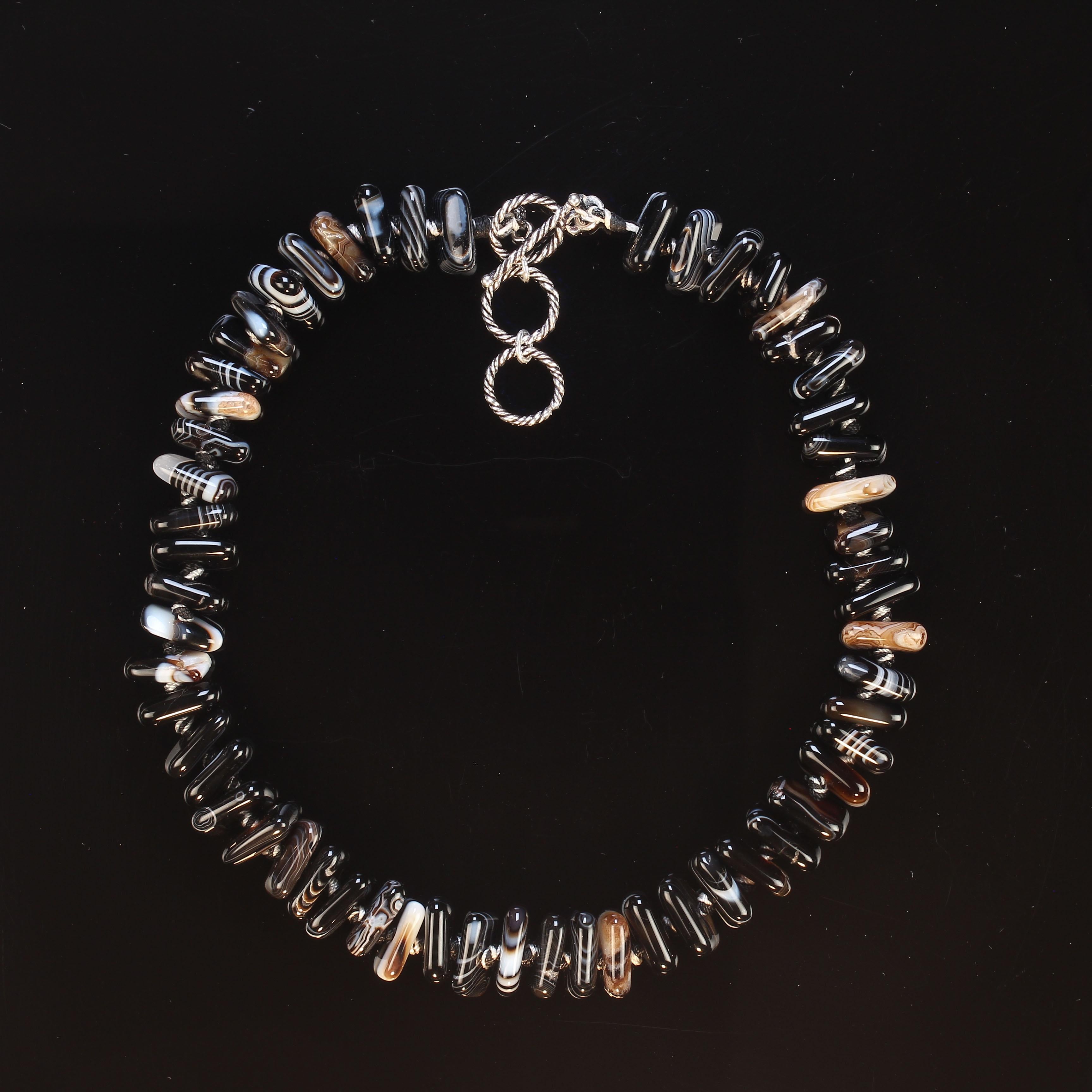 Collana di agata nera AJD Unique In condizioni Nuovo in vendita a Raleigh, NC