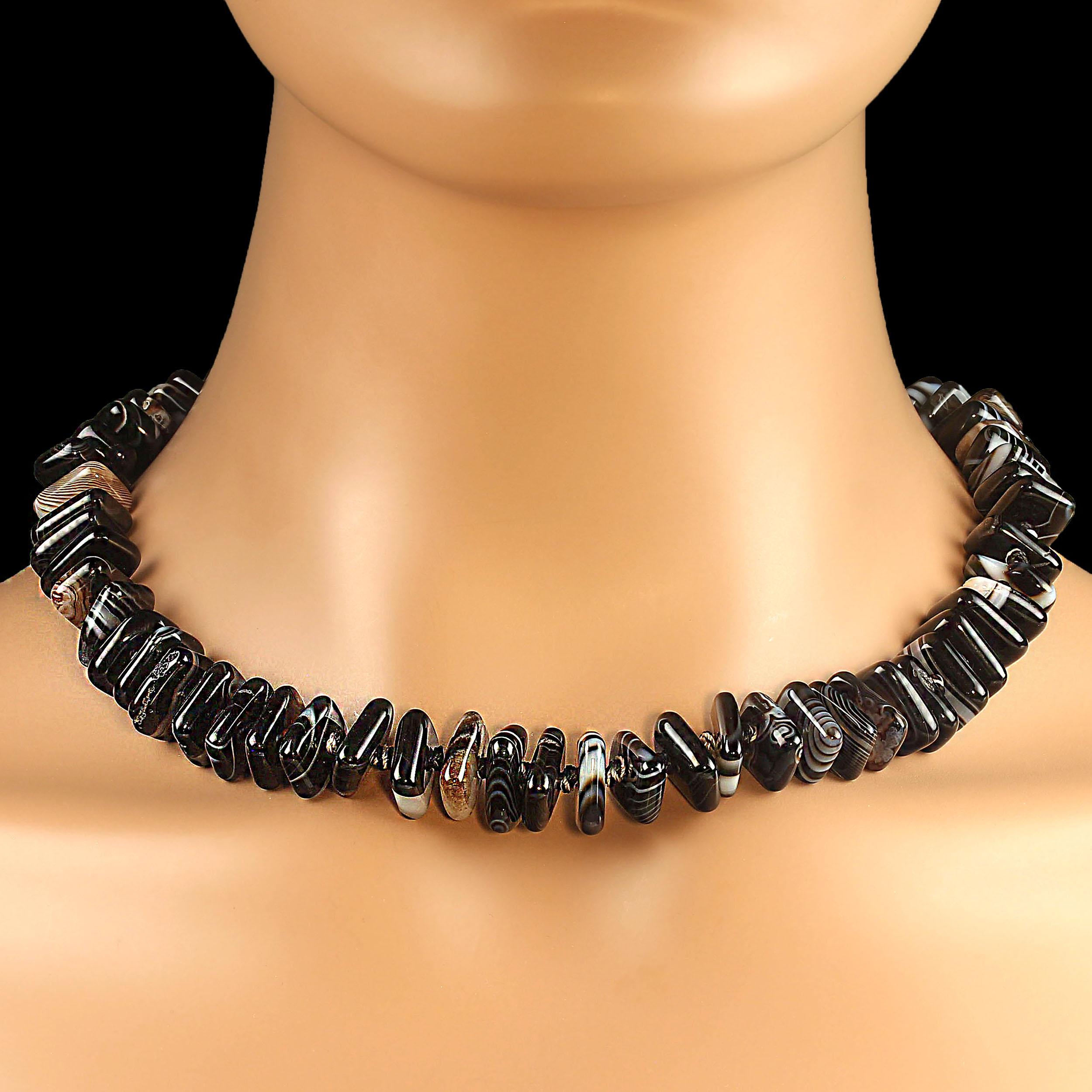 Collana di agata nera AJD Unique in vendita 3