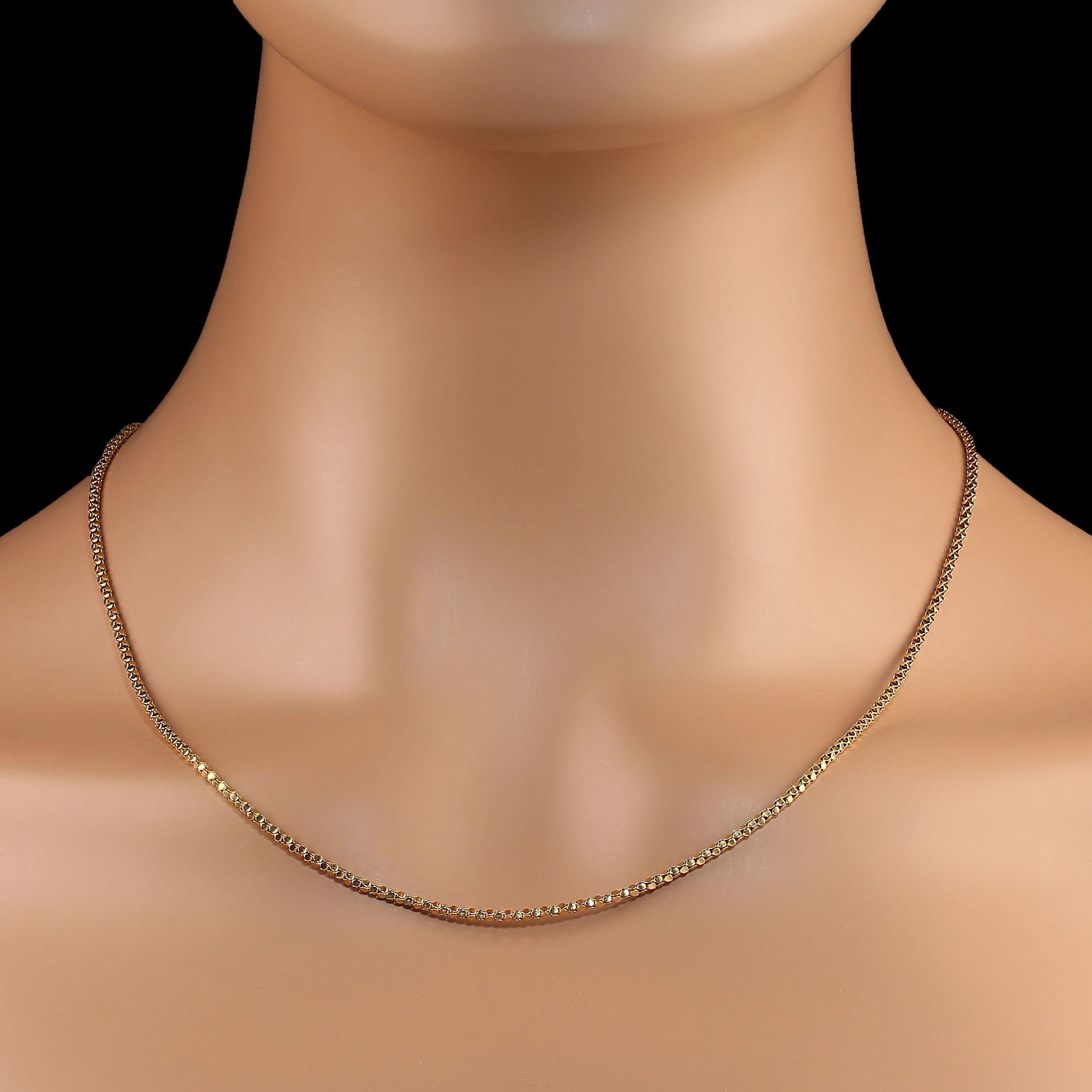 AJD Vintage Italienische 20 Zoll 18k Goldkette, AJD Vintage (Künstler*in)