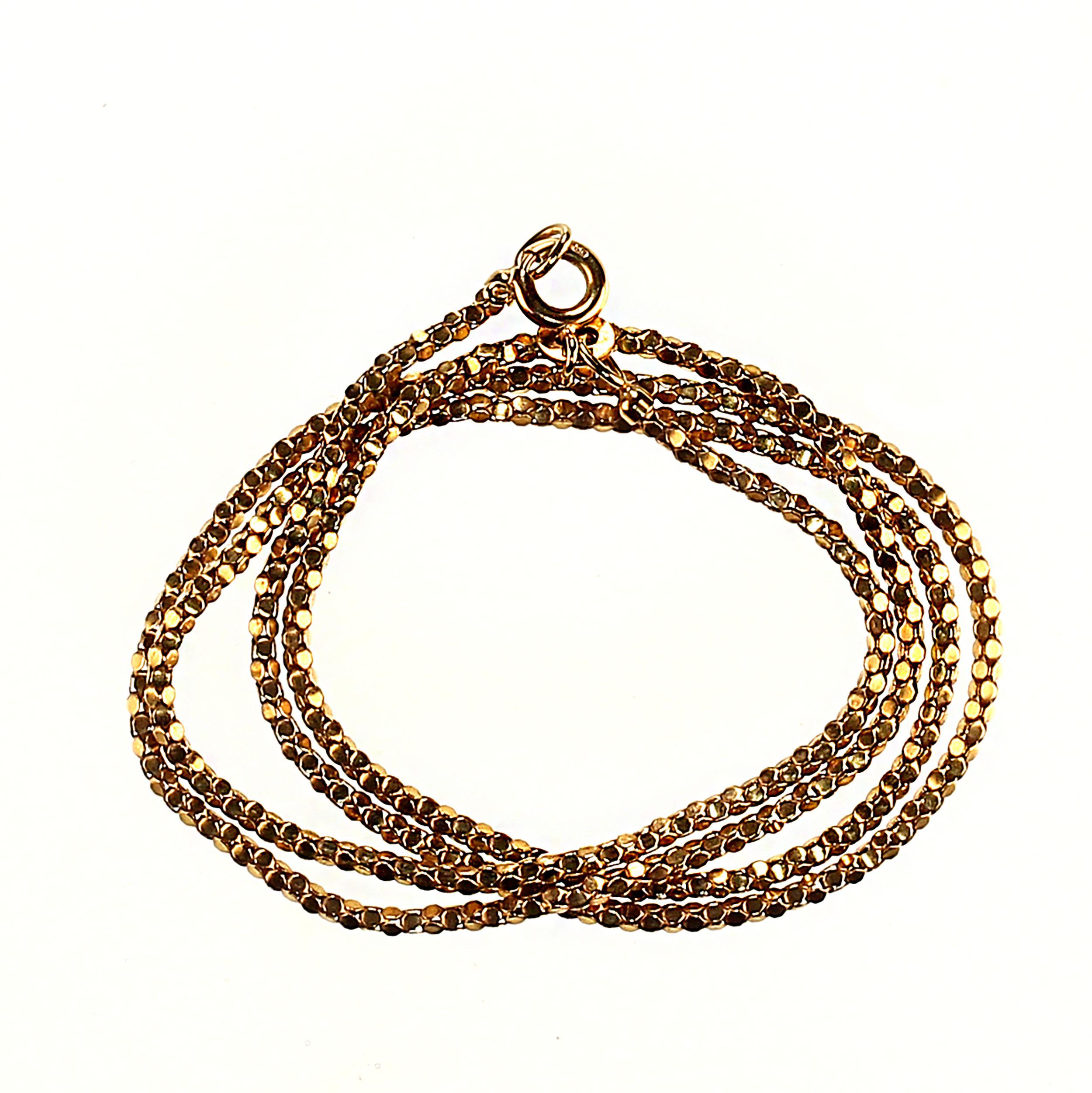 AJD Vintage Italienische 20 Zoll 18k Goldkette, AJD Vintage für Damen oder Herren