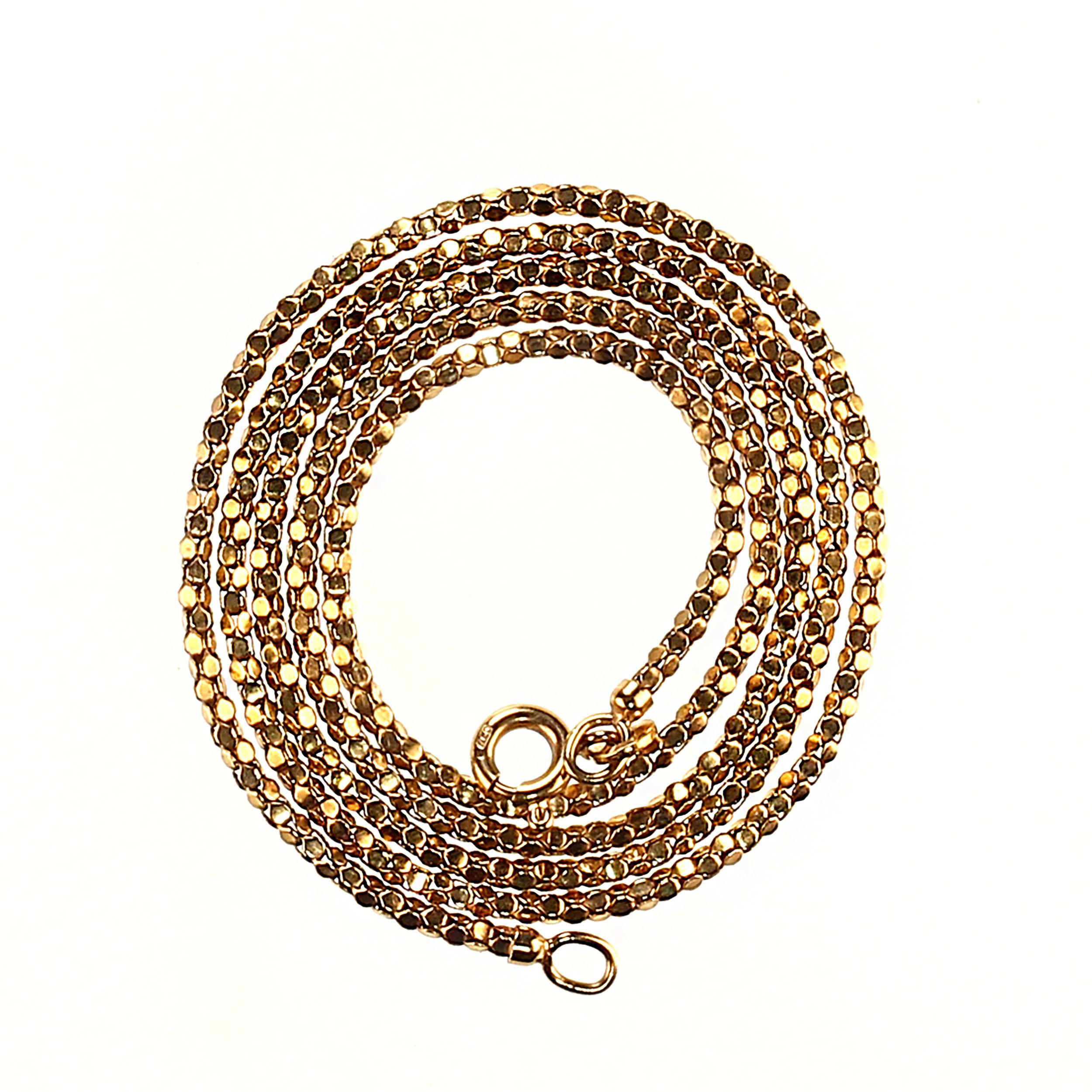 AJD Vintage Italienische 20 Zoll 18k Goldkette, AJD Vintage 1