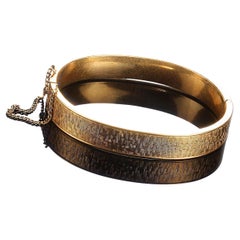 AJD Vintage Krementz Gold Filled Bangle Bracelet