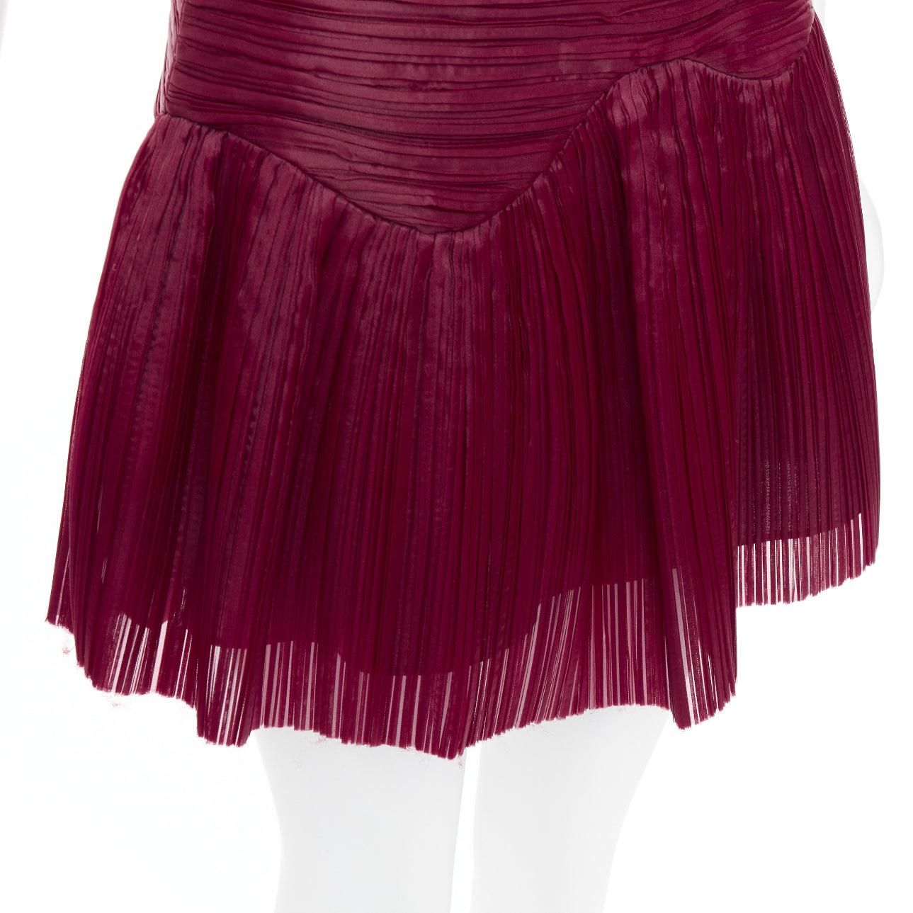 AJE Laurier Wave minifalda de cintura alta de organza plisada burdeos UK6 XS
Referencia: AAWC/A01408
Marca: Aje
Model No: Ola Laurier
Material: Poliéster
Color: Borgoña
Patrón: Sólido
Cierre: cremallera
Forro: Algodón burdeos
Detalles adicionales: