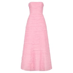 Aje Soundscape Strapless Layered Chiffon Gown