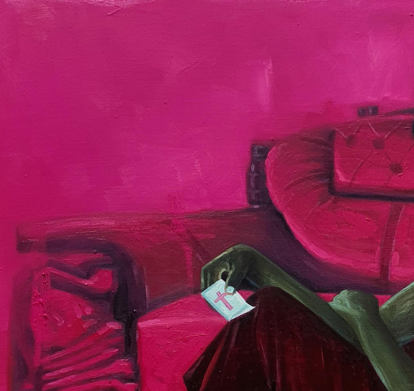 Bleasure 4 (House of Cards) - Painting di Ajegbomogun Damilola