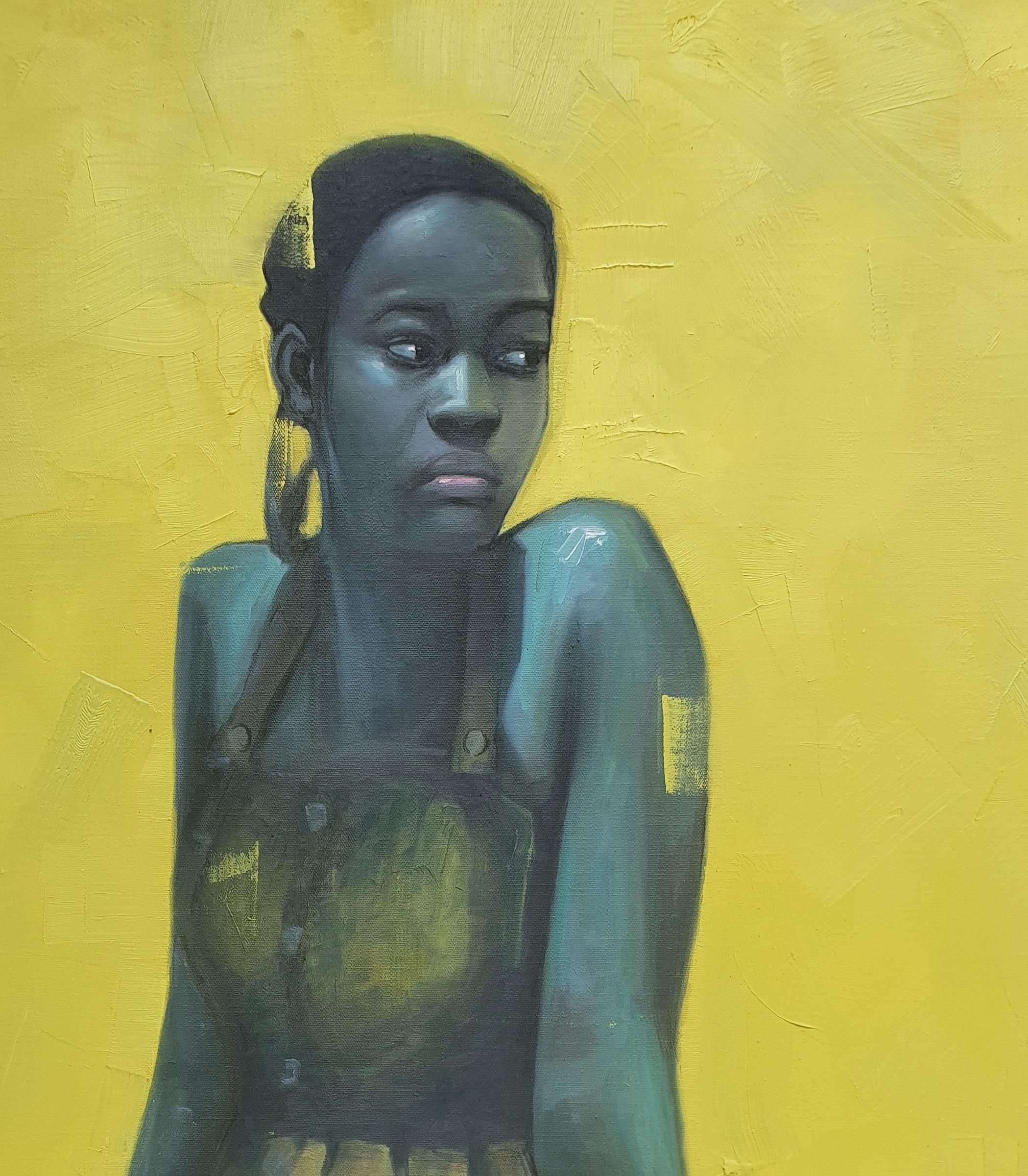 Cast 2 (Muse) - Contemporary Painting by Ajegbomogun Damilola
