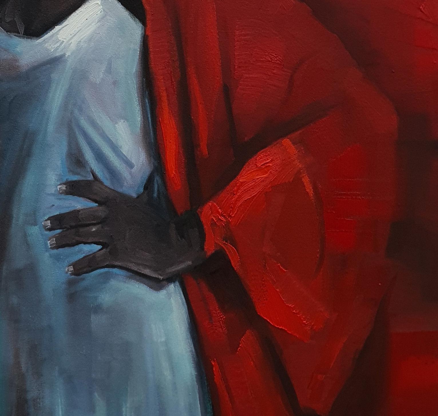 Farida es una pintura romántica de una joven dama encantadora 