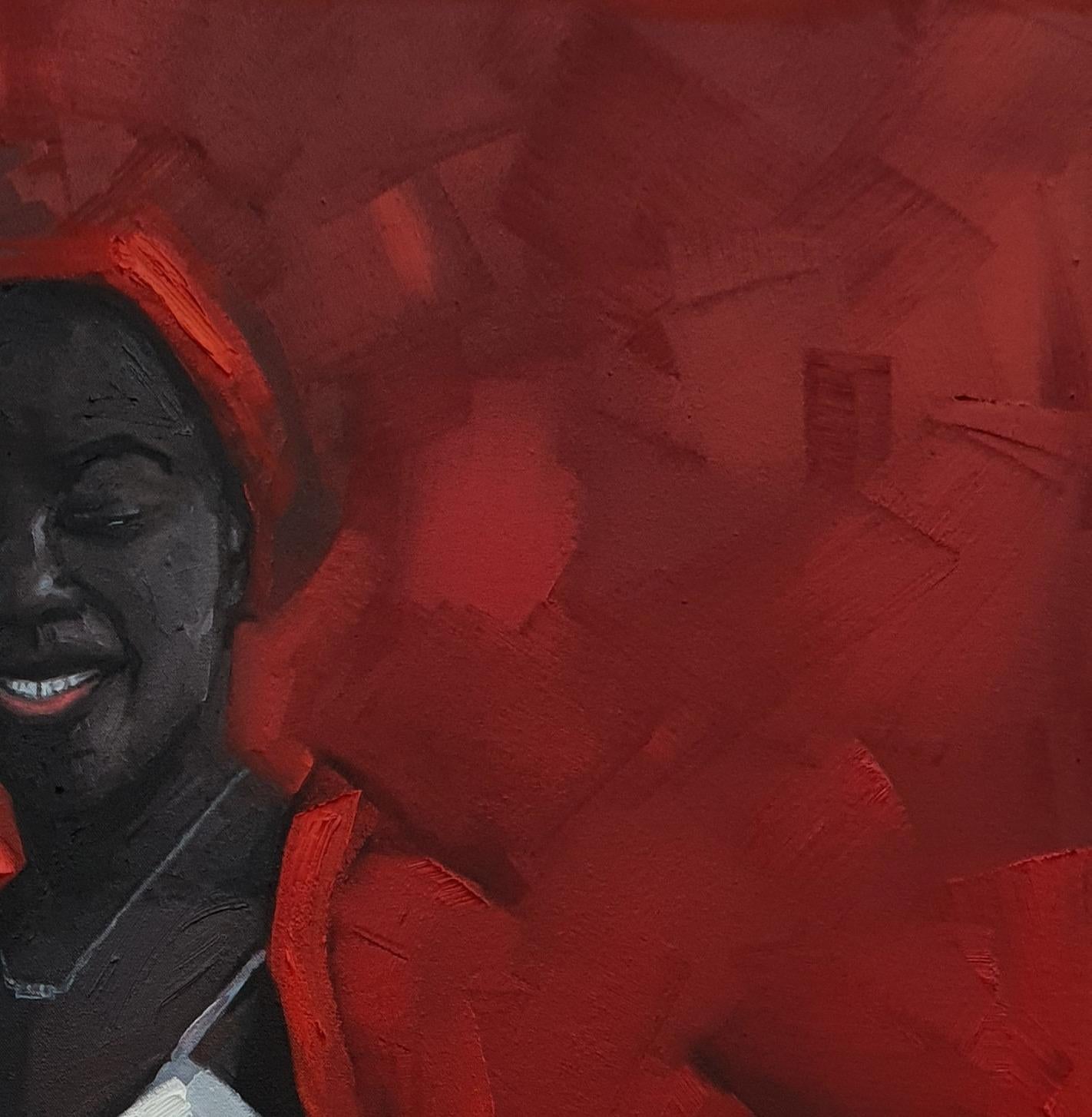Farida - Contemporary Painting by Ajegbomogun Damilola