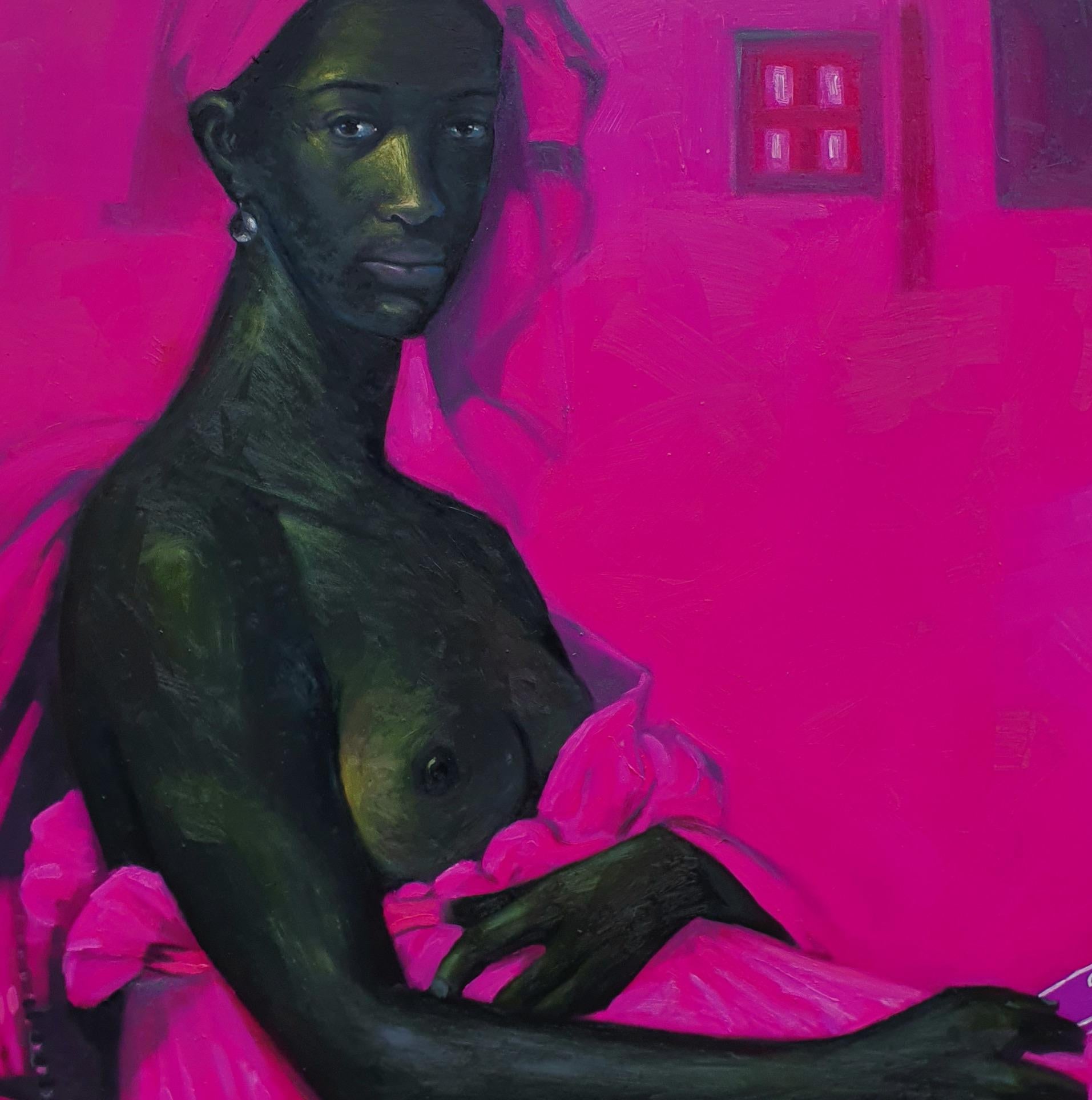 Lady With the Pearl Earring -21st Century, Contemporary, Figurative, Nude, Women For Sale 2