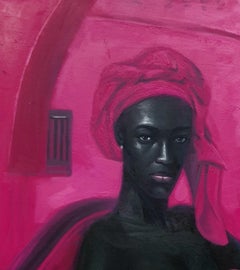 Monopoly Girl 2 -21st Century, Contemporary, Figurative, Oil, Nude, Modern, Pink