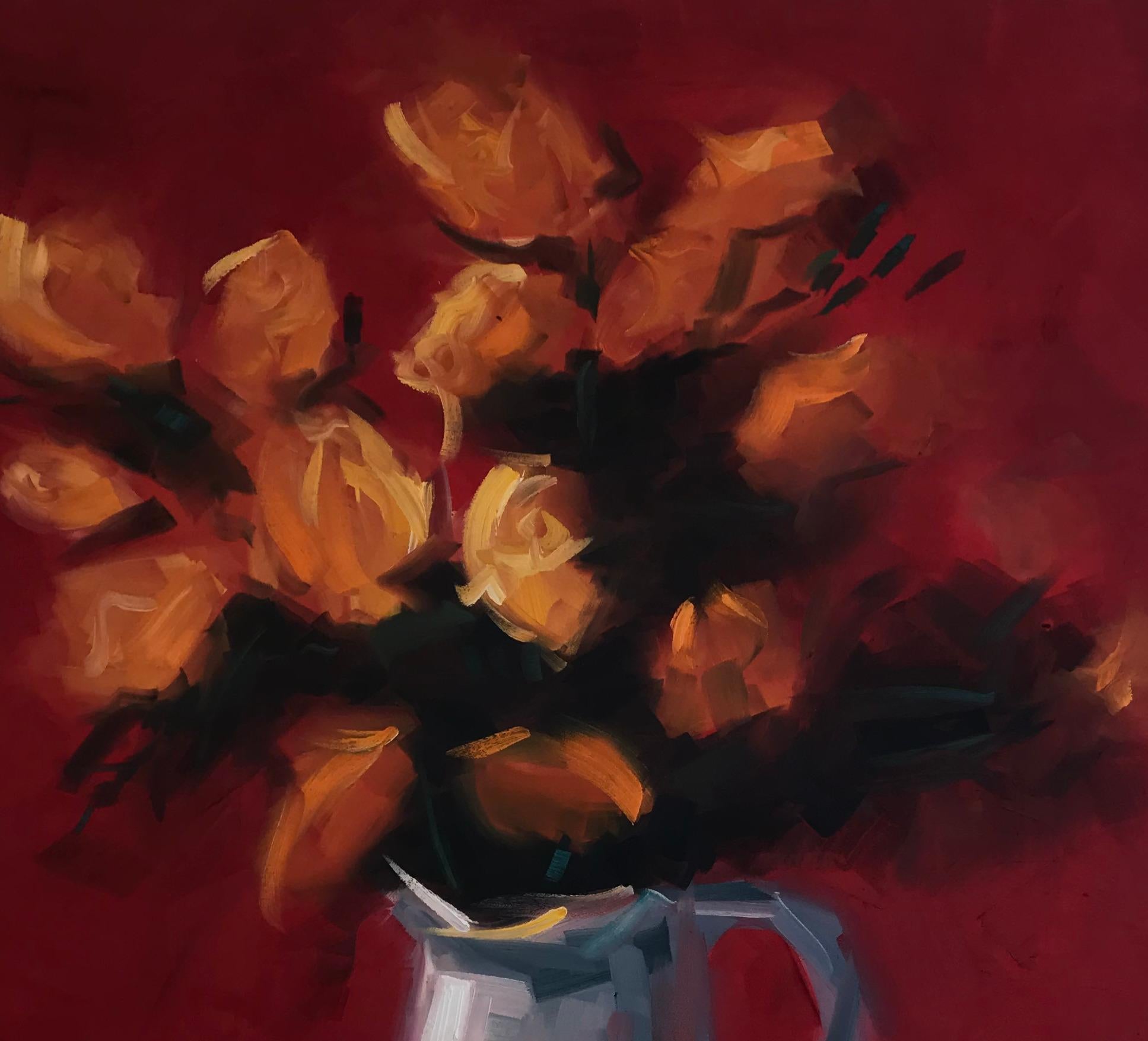 Nostalgie llI (Rot), Interior Painting, von Ajegbomogun Damilola