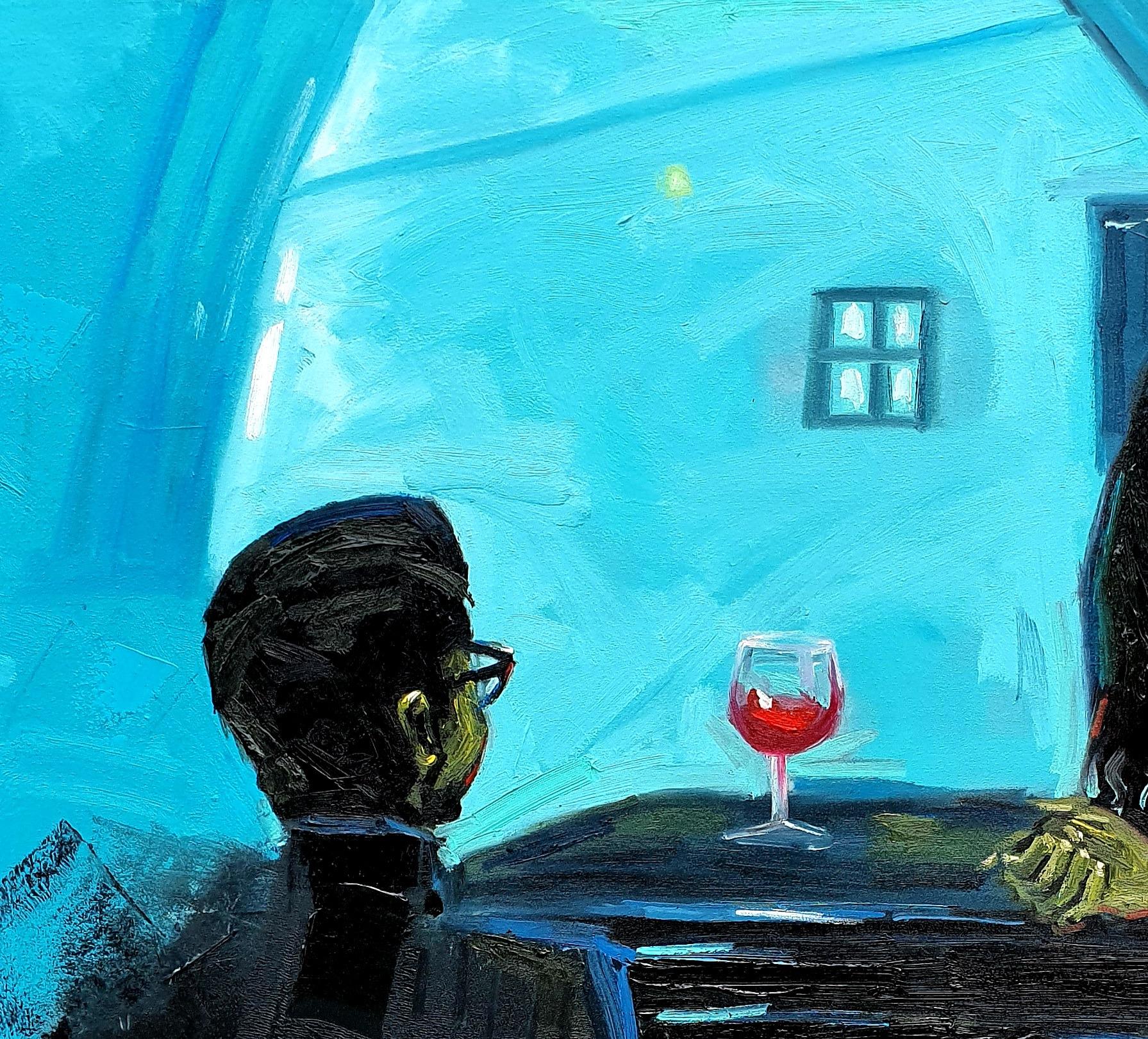 Transizione -21° secolo, Contemporaneo, Figurativo, Ritratto, Uomini, Amore, Donne - Painting di Ajegbomogun Damilola