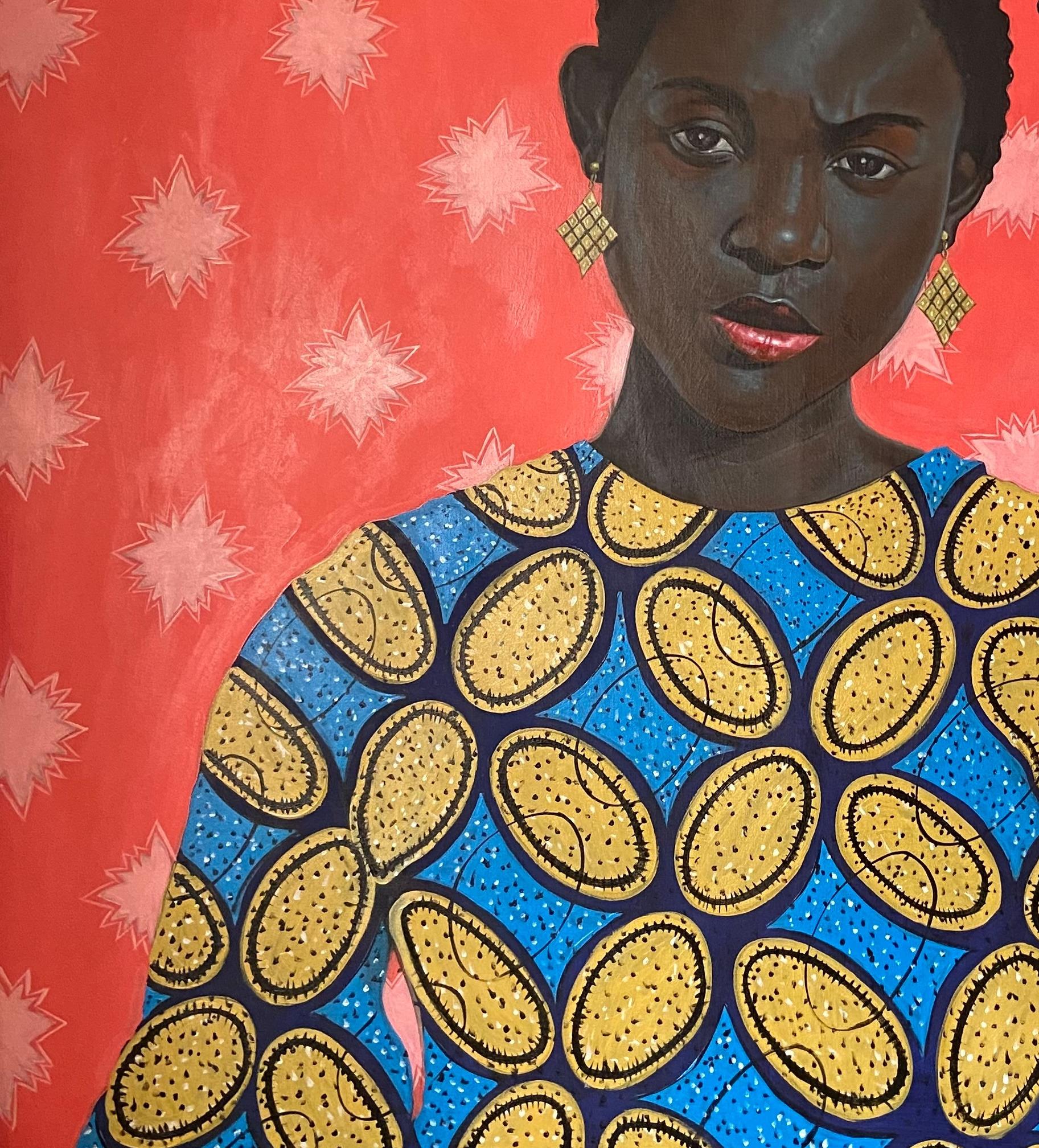 My Culture, My Inheritance - Contemporary Painting by Ajenifuja Abiodun