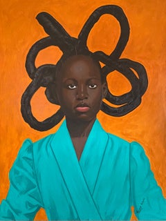 Oge (Mode) - 21. Jahrhundert, Zeitgenössisch, Figurative Moderne, Afrika Frau Haar