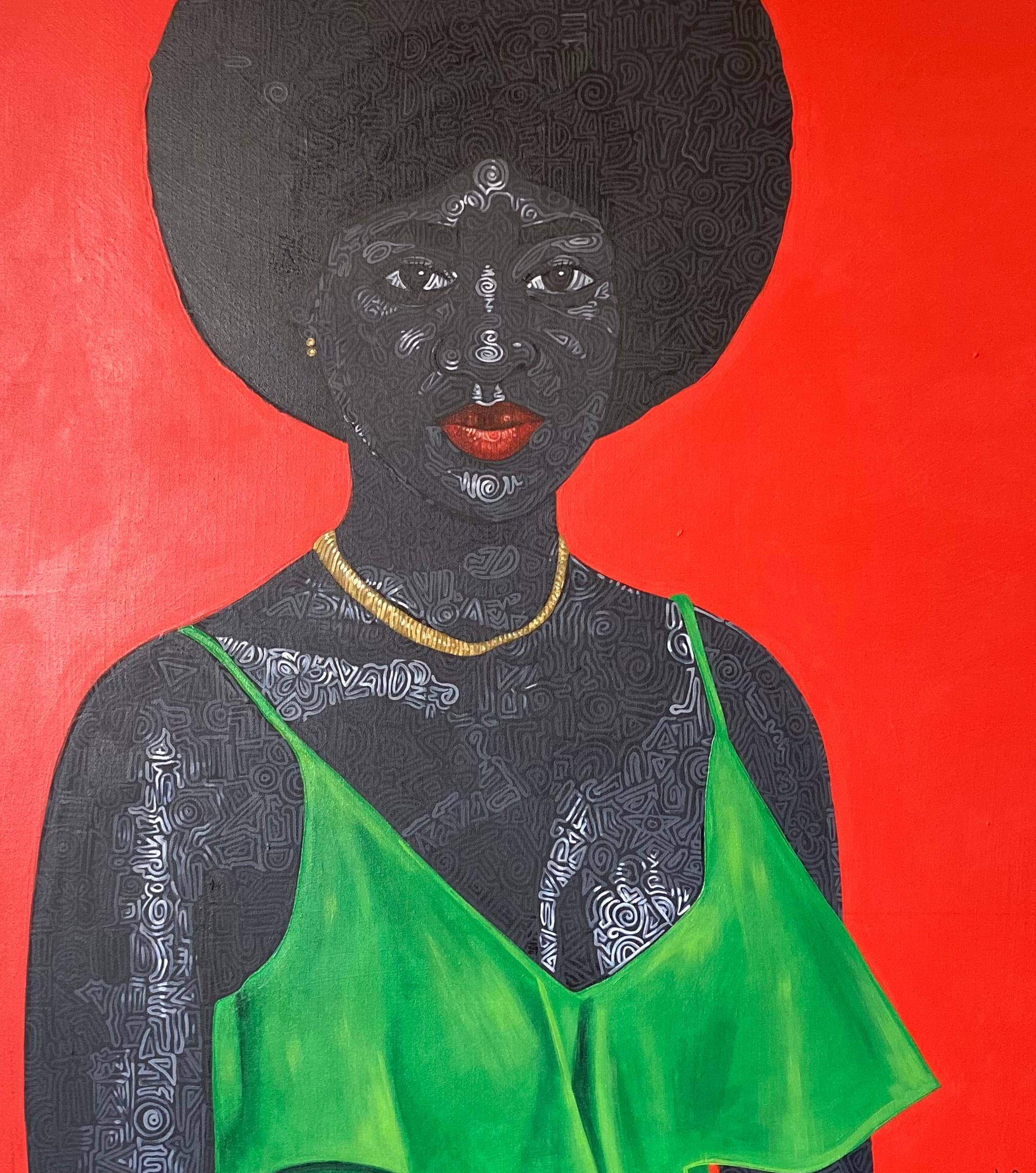 Versandverfahren
Versand in einem gut geschützten Rohr aus Nigeria
Dieses Werk ist ein Unikat, kein Druck oder eine andere Art von Kopie.
Begleitet von einem Echtheitszertifikat (ausgestellt von The Galley)

Über den Künstler
Ajenifuja Abiodun