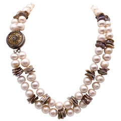 A.Jeschel 2 strand 14 m.m. Pearl necklace.