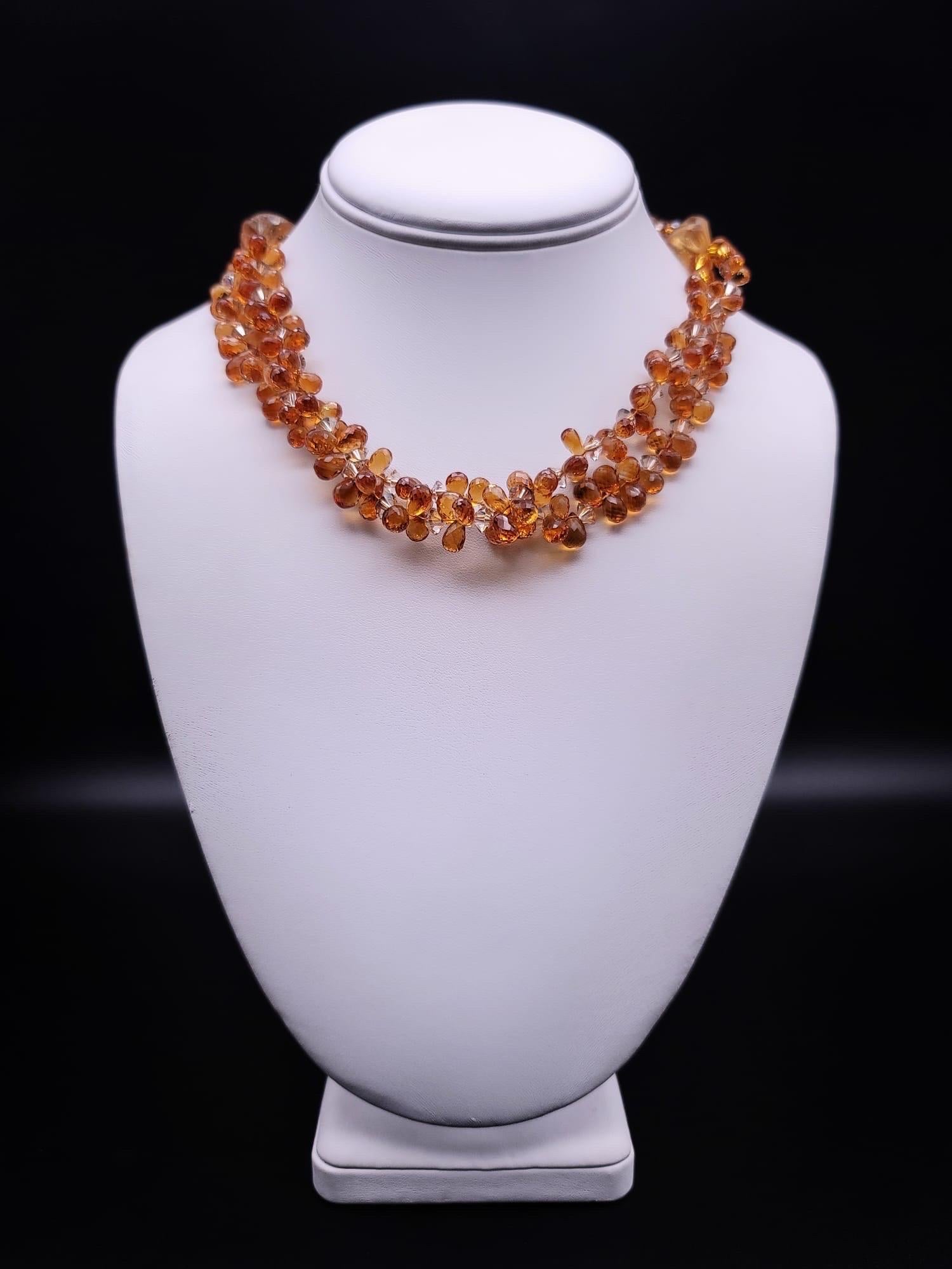 A.Jeschel An exceptionally flattering Topaz necklace.  For Sale 4