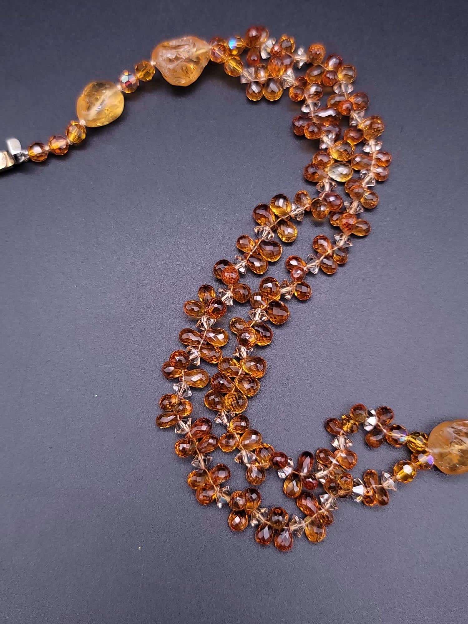 A.Jeschel An exceptionally flattering Topaz necklace.  For Sale 8