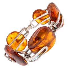 A.Jeschel Beautiful natural golden Baltic Amber bracelet.