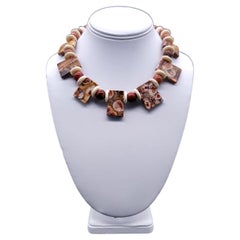 A.Jeschel  Coralia  Collier en jaspe.