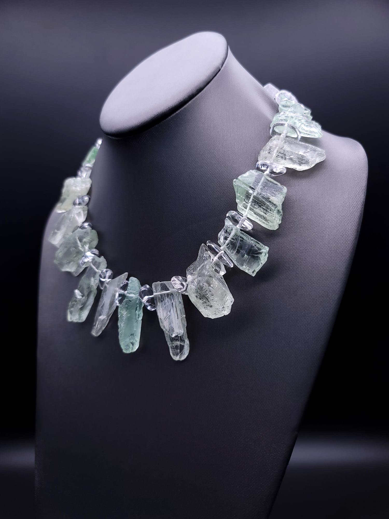 A.Jeschel Dazzling Green Amethyst Necklace. In New Condition For Sale In Miami, FL