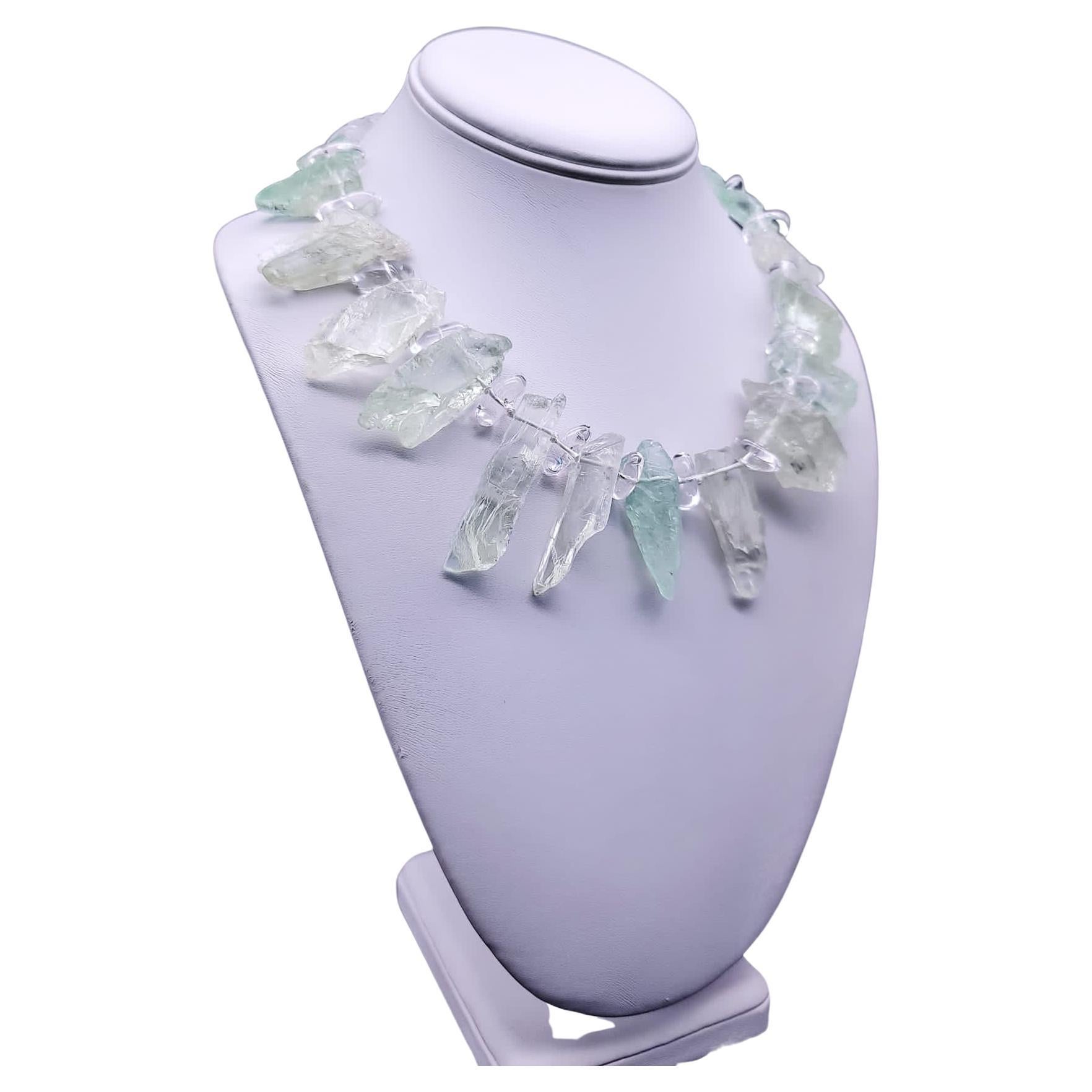 schillernde grüne Amethyst-Halskette von A.Jeschel. im Angebot