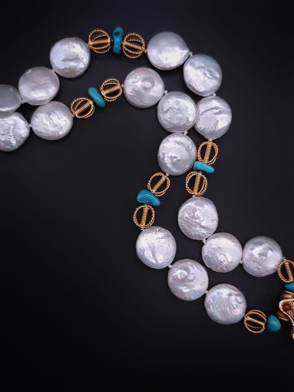 A.Jeschel Delicate Tibetan Ghau box Pearl necklace. 8