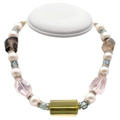 A.Jeschel Elegant crystal Quartz in a soft and flattering palette of gemstones