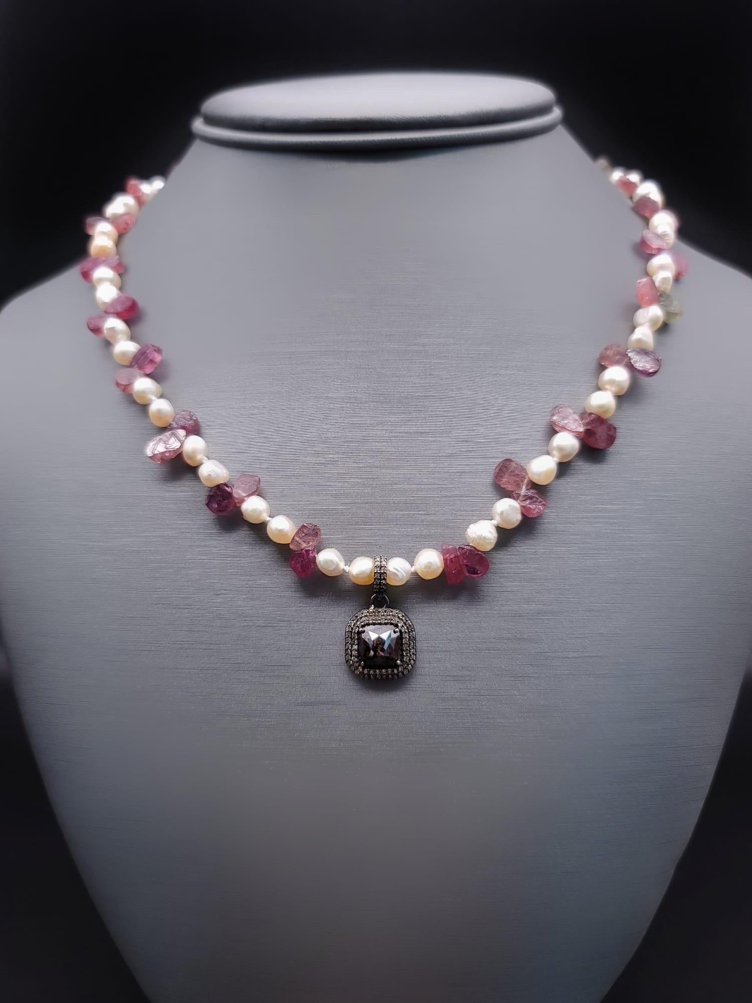 Contemporary A.Jeschel Elegant single strand Pearl Necklace