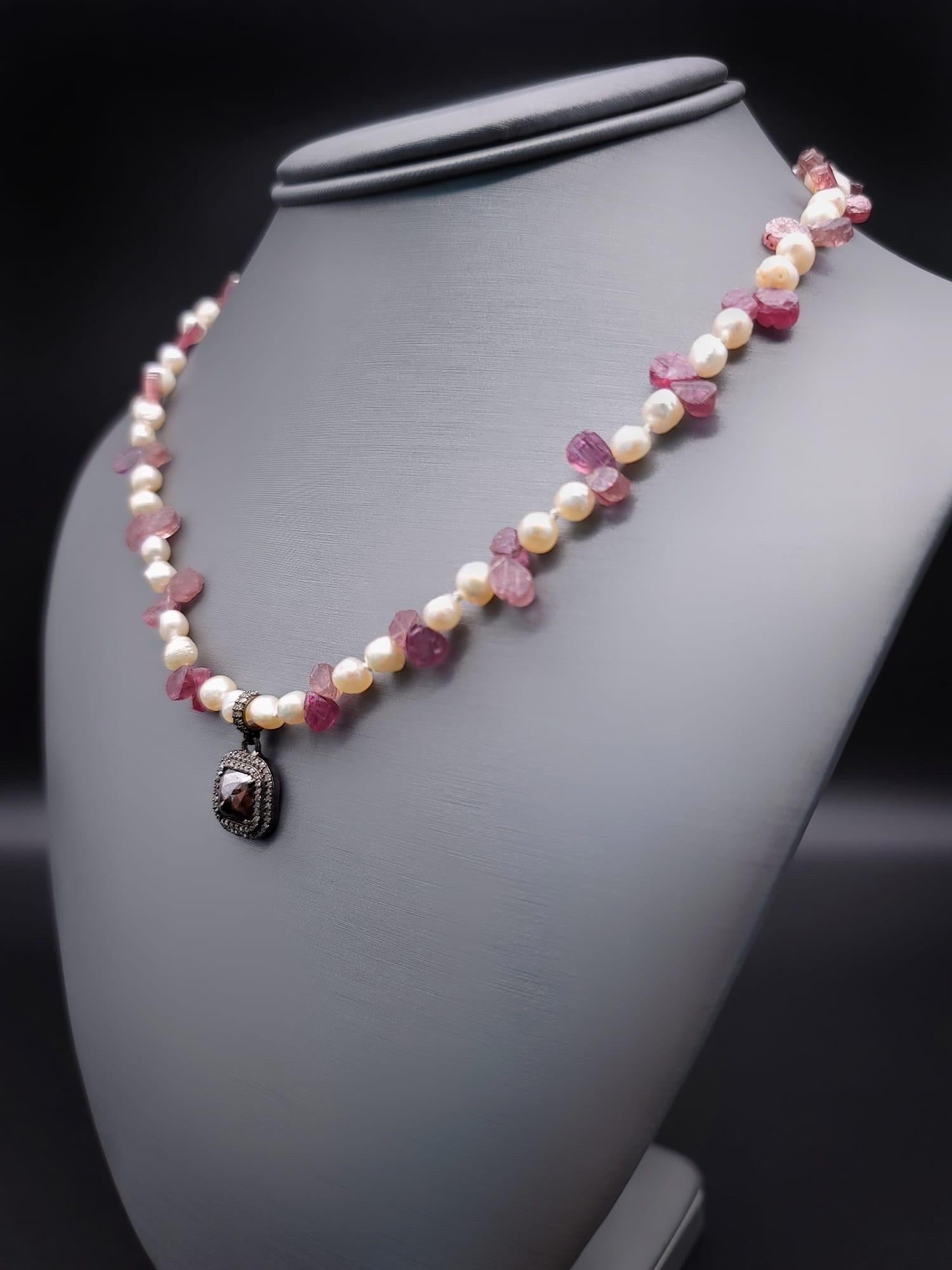 Women's A.Jeschel Elegant single strand Pearl Necklace