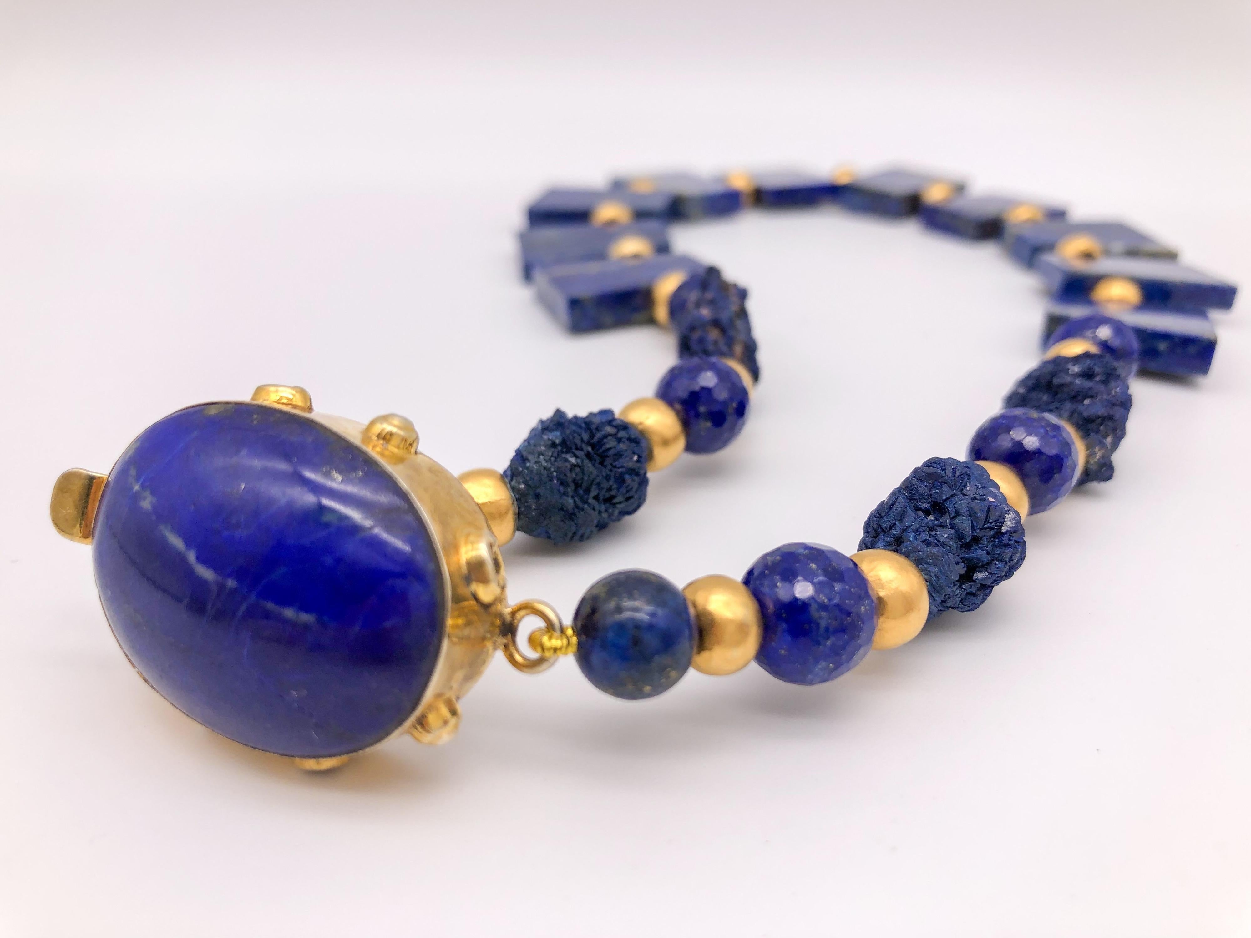 A.Jeschel Fabulous Lapis Lazuli Collar necklace For Sale 1