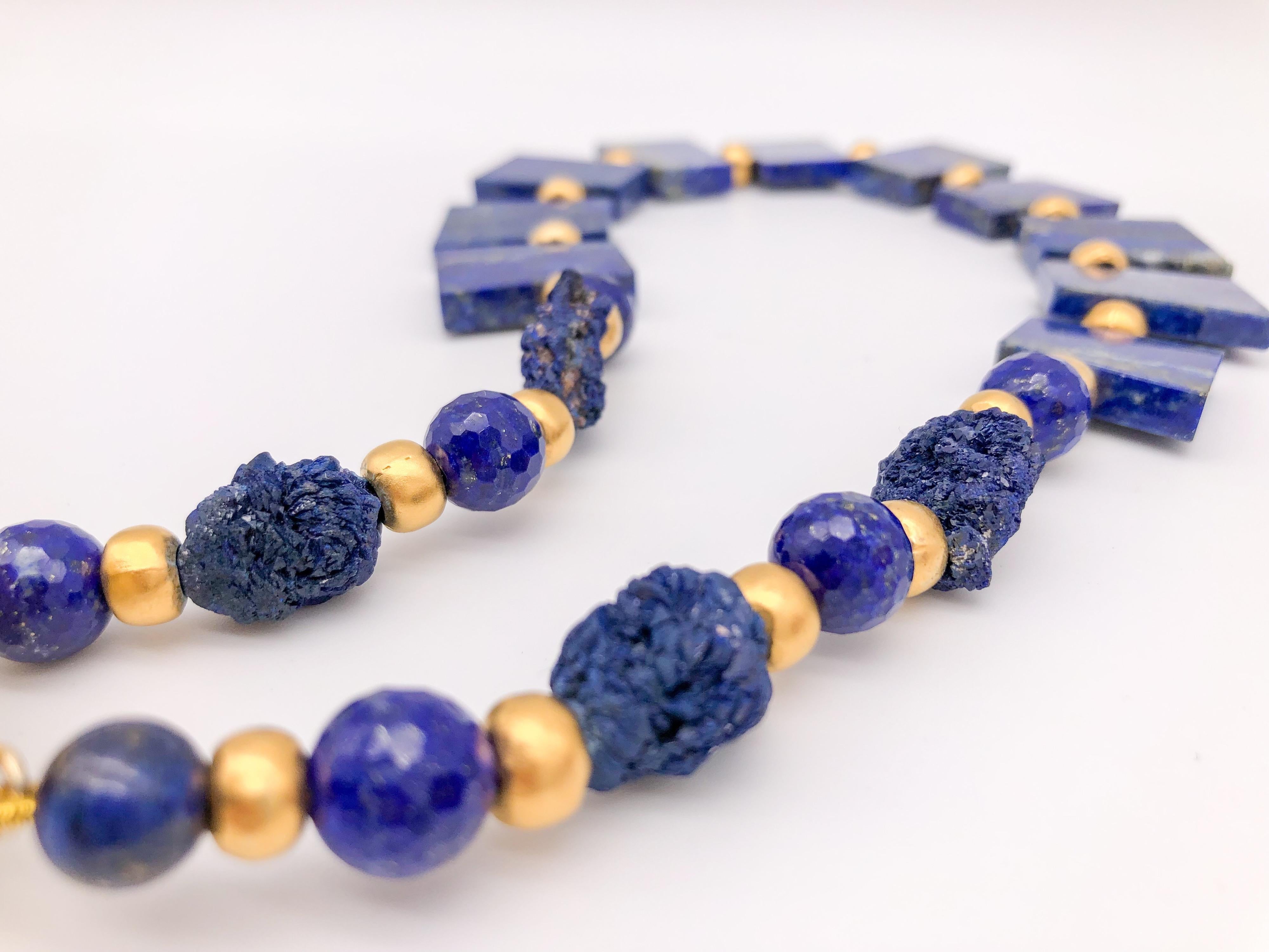 Women's A.Jeschel Fabulous Lapis Lazuli Collar necklace For Sale