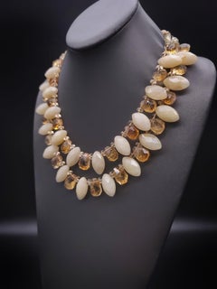 A.Jeschel Sophisticated Faceted Citrine necklace.