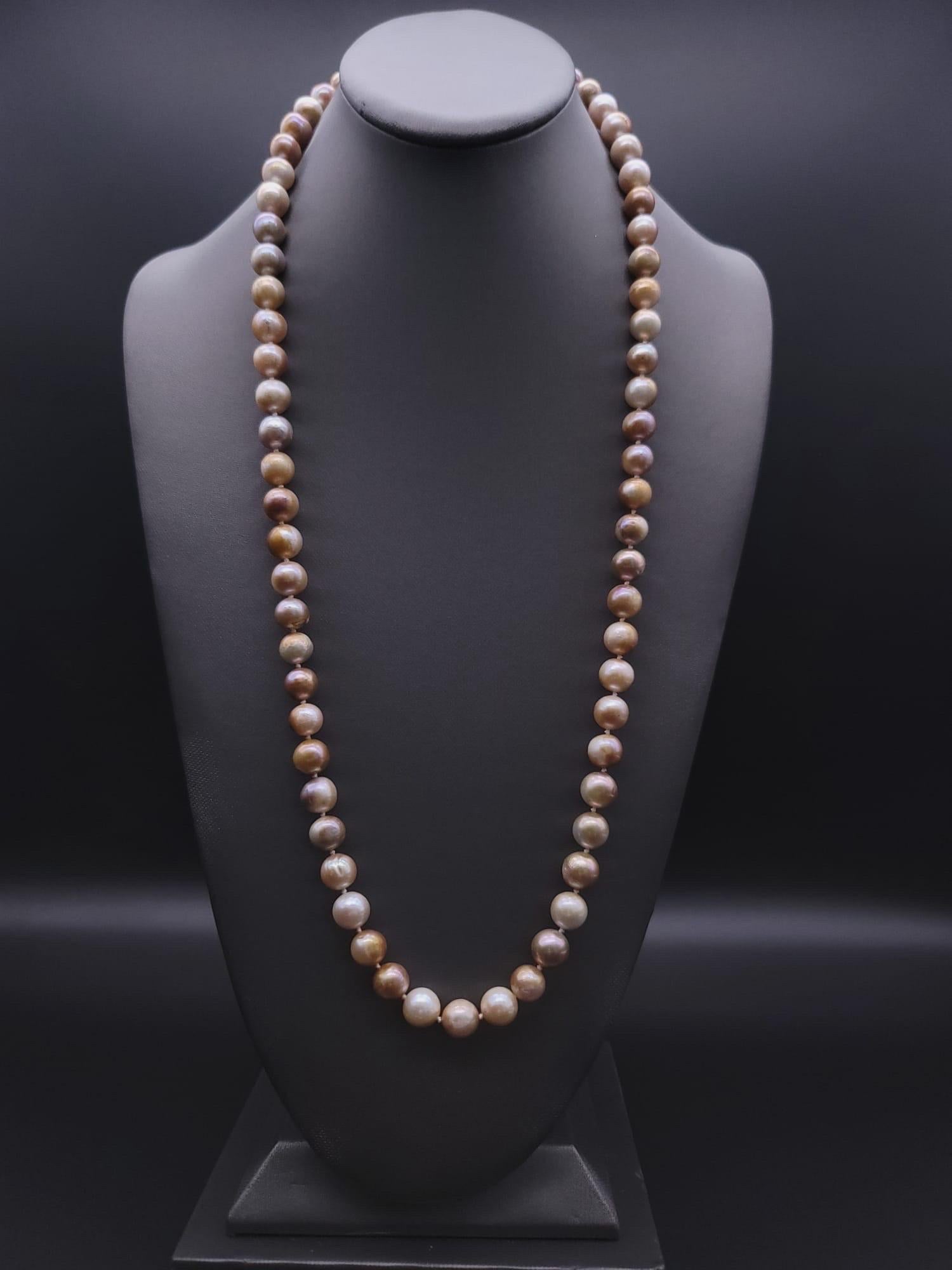 Women's A.Jeschel Fantastic long Champagne Pearl necklace