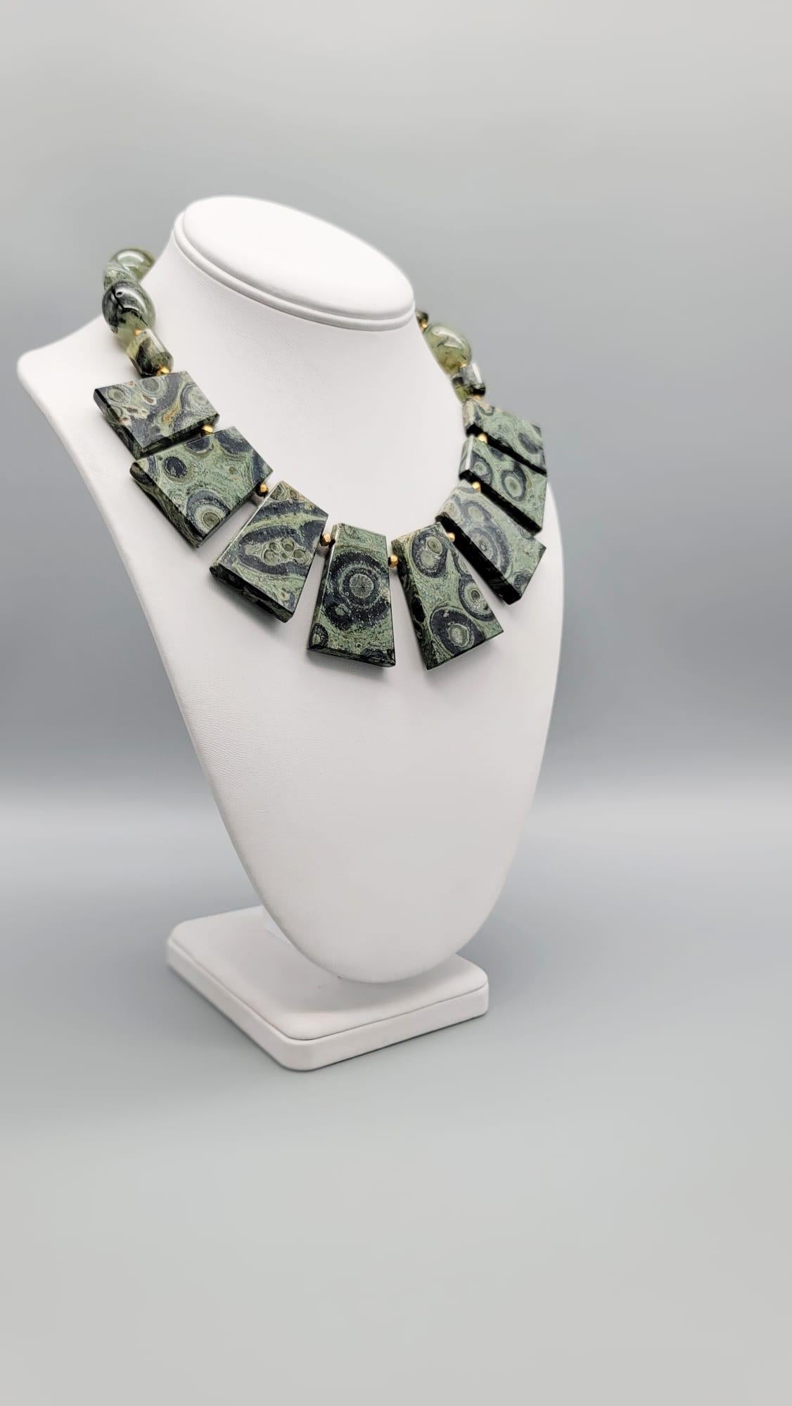 A.Jeschel Kambaba Jasper collar necklace For Sale 4