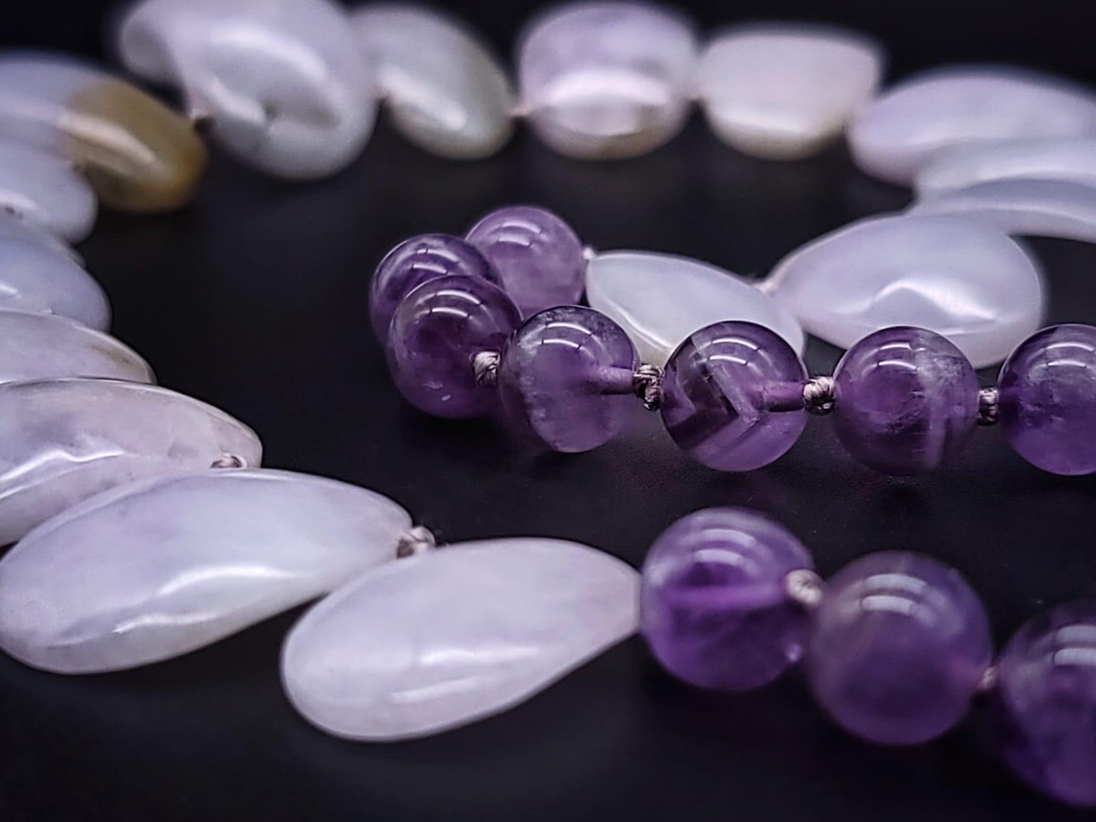 A.Jeschel Lavander Jade Necklace. For Sale 10