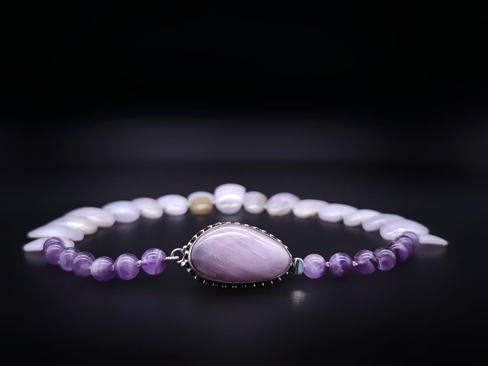 A.Jeschel Collana di giada Lavander. in vendita 12