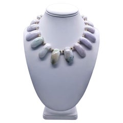 A.Jeschel Lavender Burma Jade necklace.