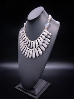 A.Jeschel Luminous Opal with Flower Jasper necklace.