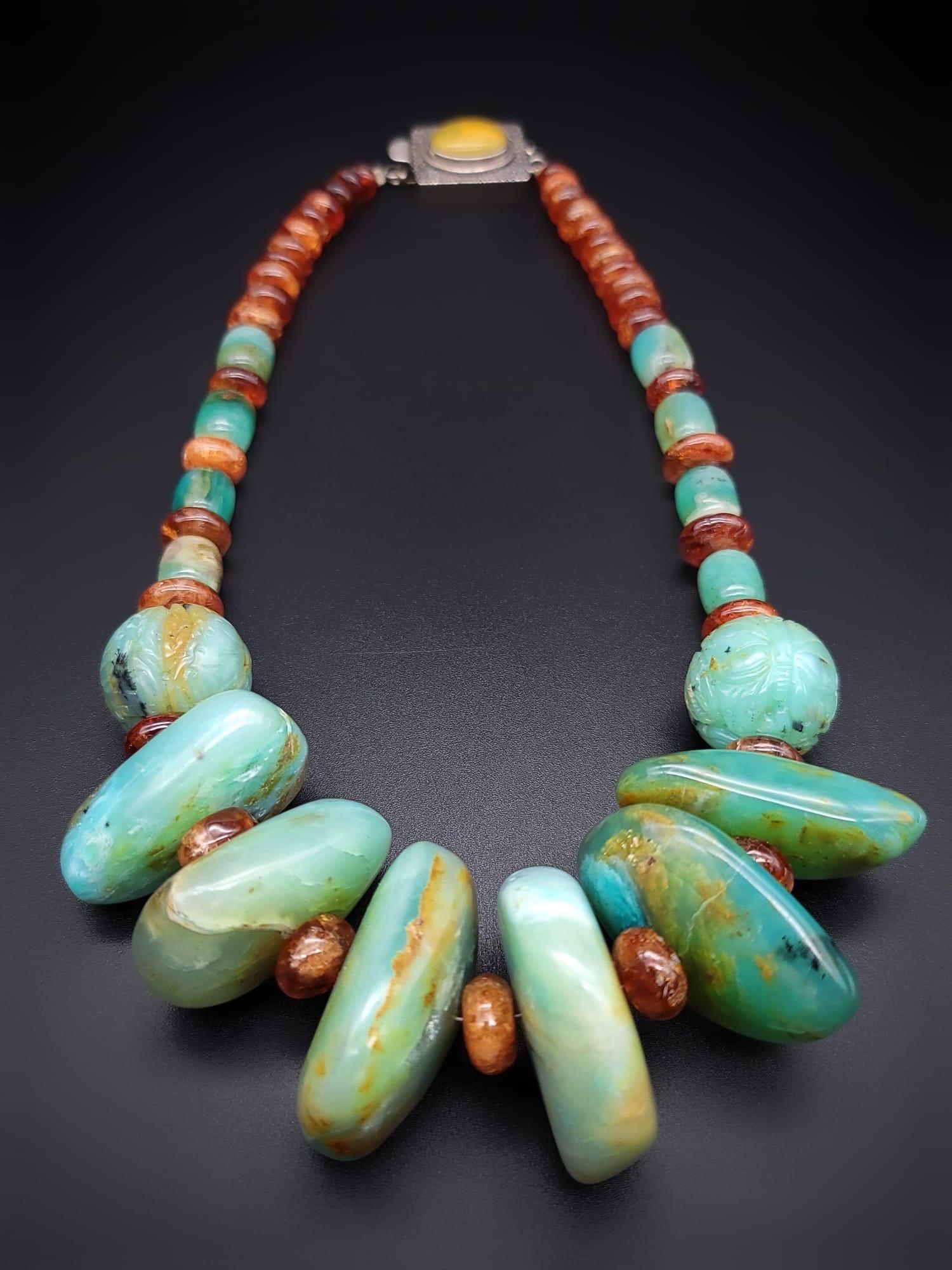 A.Jeschel Magnificent Peruvian Opal necklace. For Sale 5