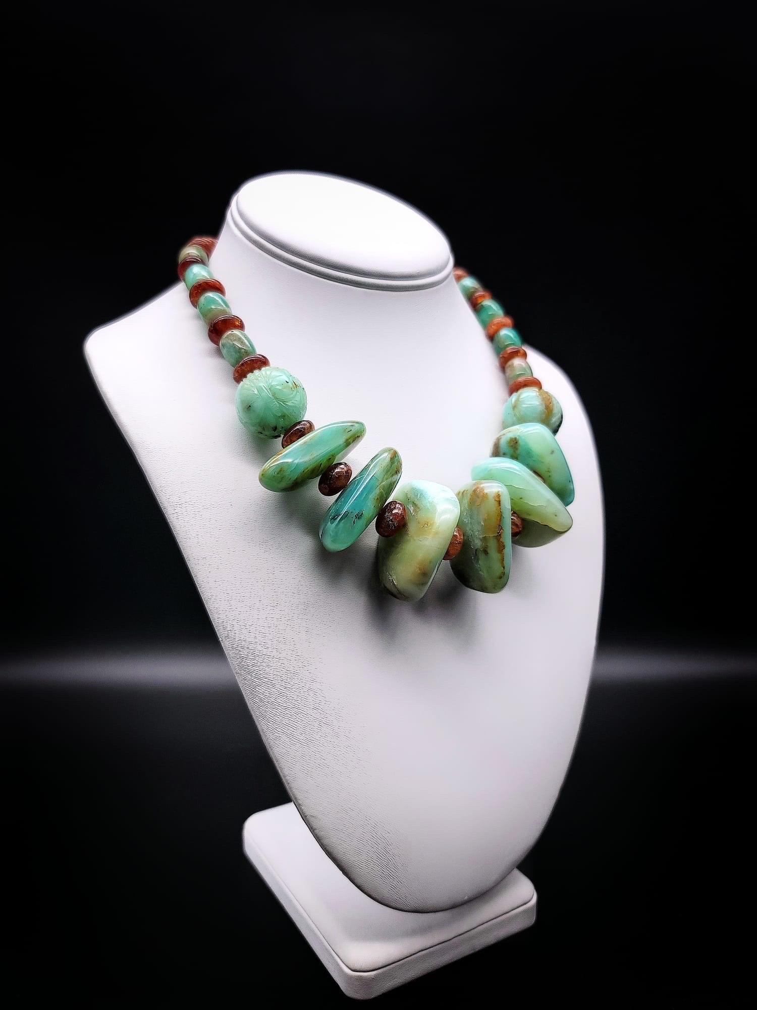 A.Jeschel Magnificent Peruvian Opal necklace. For Sale 1