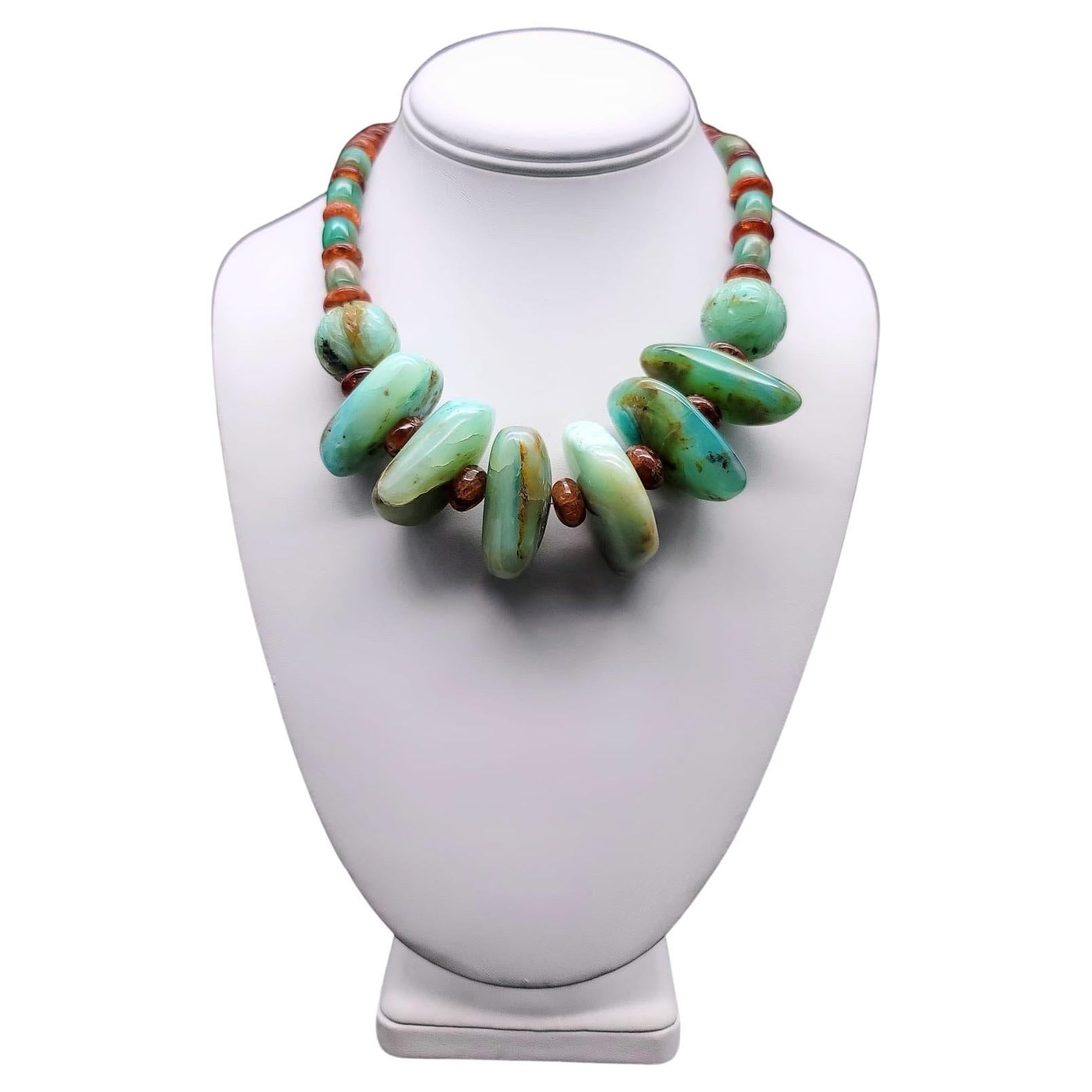 Magnifique collier d'opale péruvienne A.Jeschel.