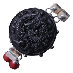 Bracelet miniature en onyx A.Jeschel Mahjong.