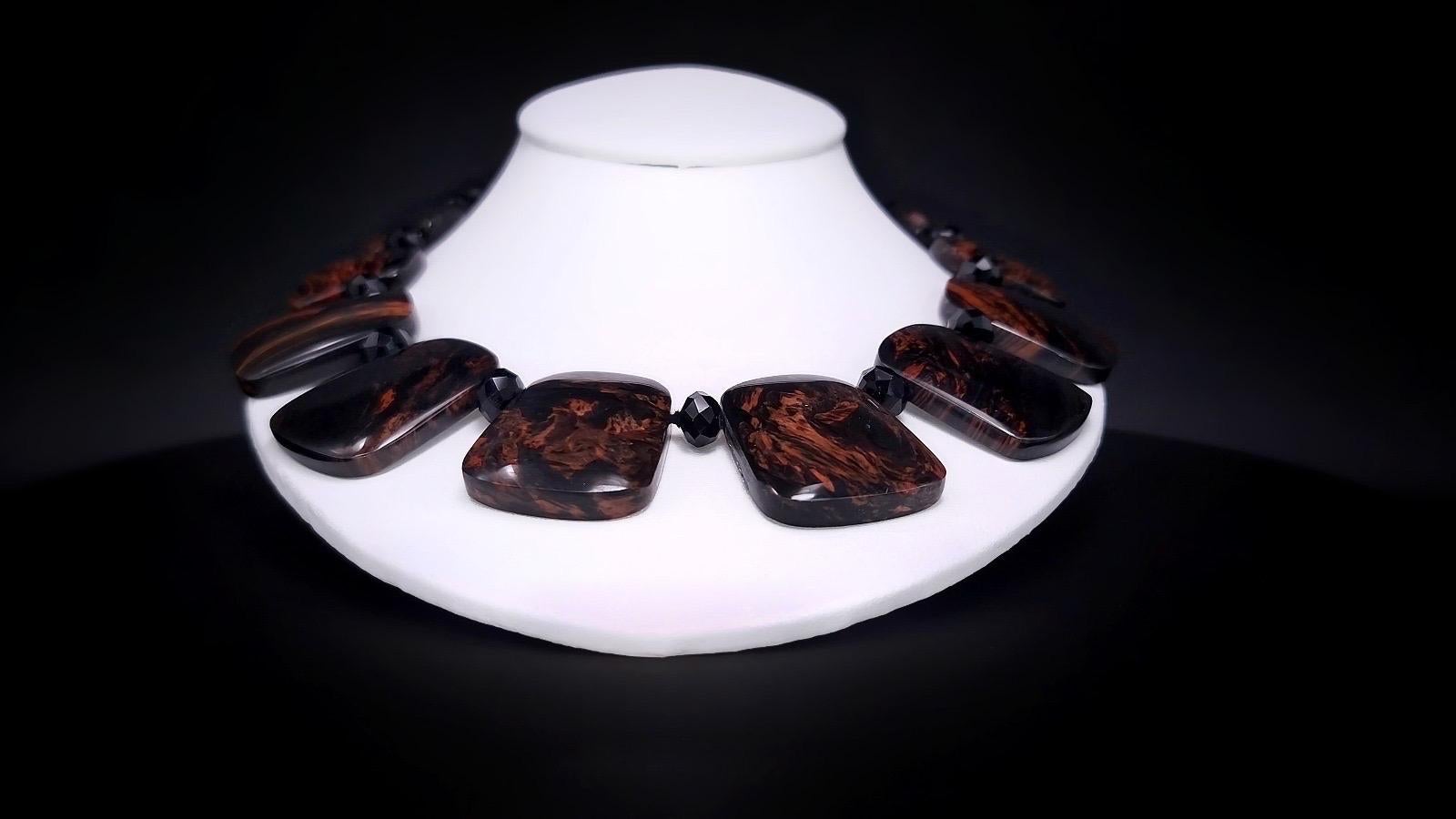 Collana di ossidiana e onice messicana di A.Jeschel In condizioni Nuovo in vendita a Miami, FL