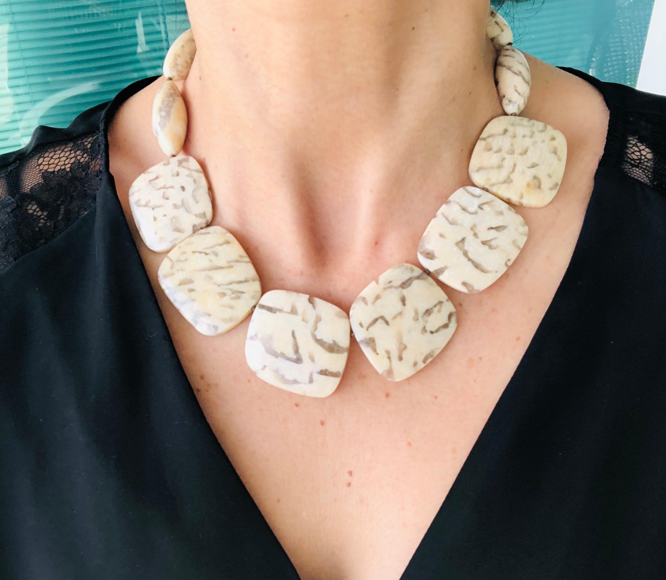 A.Jeschel Misterioso Collar de Piedra de Jaspe. en venta 2