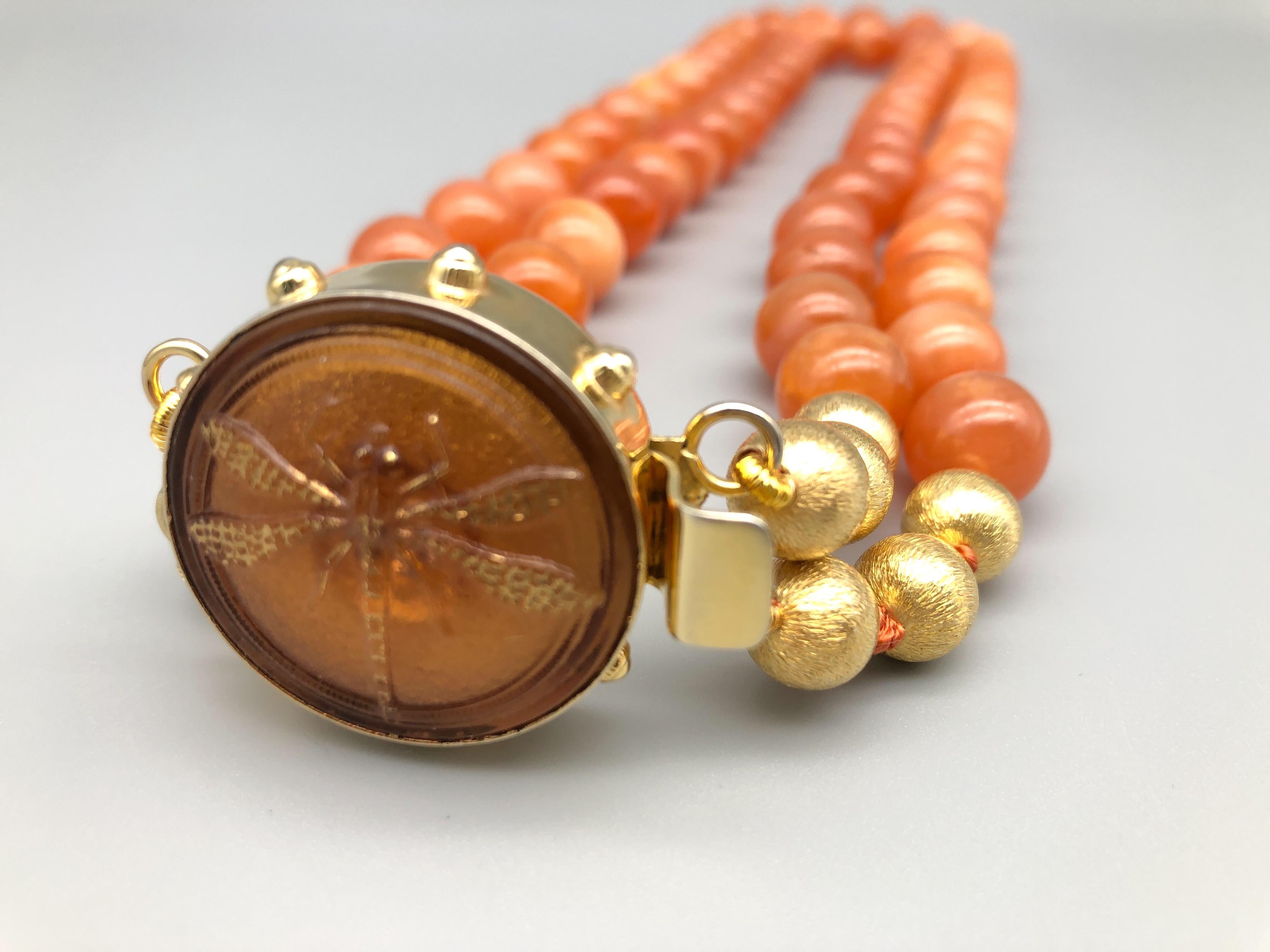 A.Jeschel Natural orange Chalcedony, soft and flattering. 2