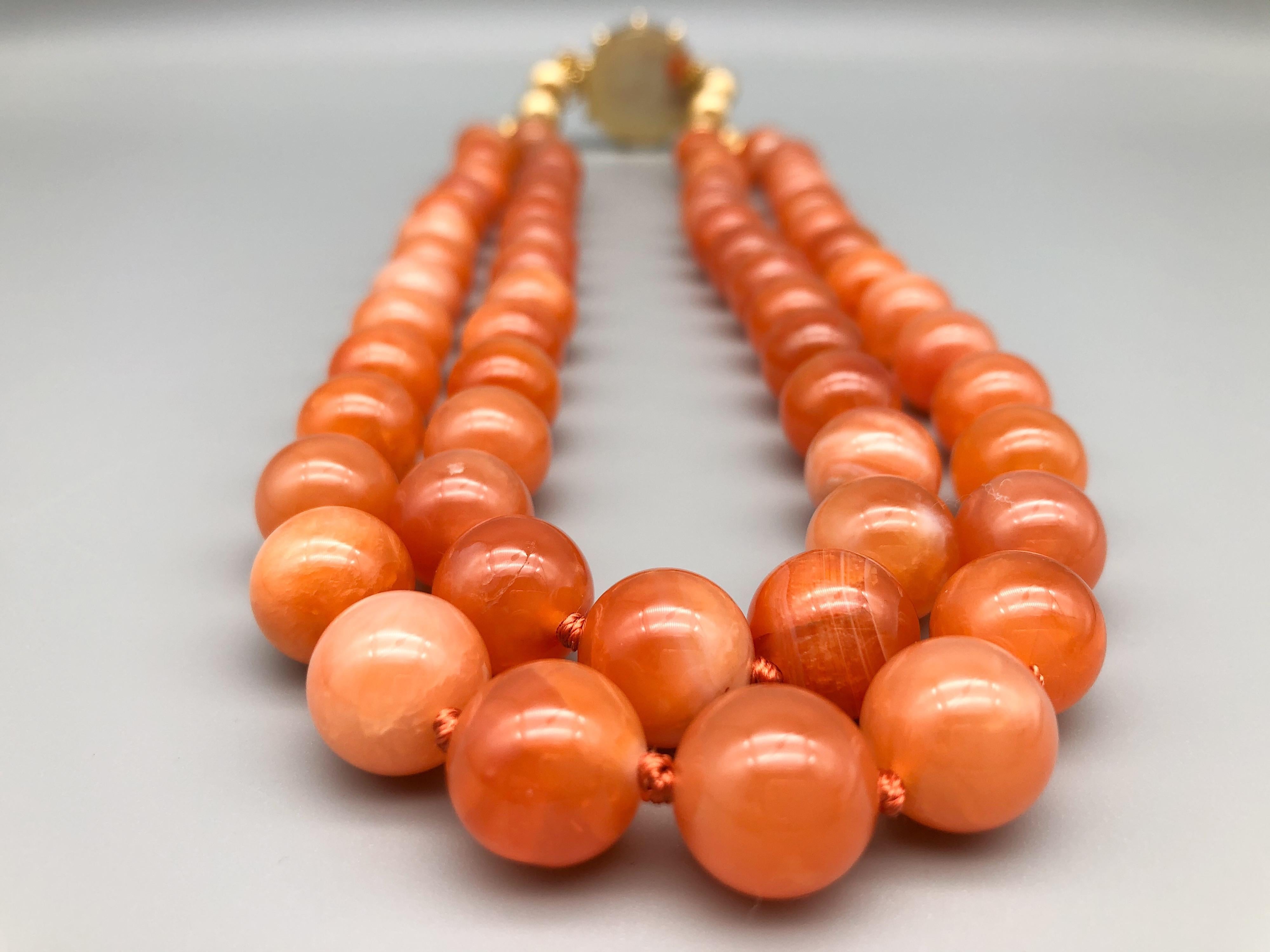 A.Jeschel Natural orange Chalcedony, soft and flattering. 3
