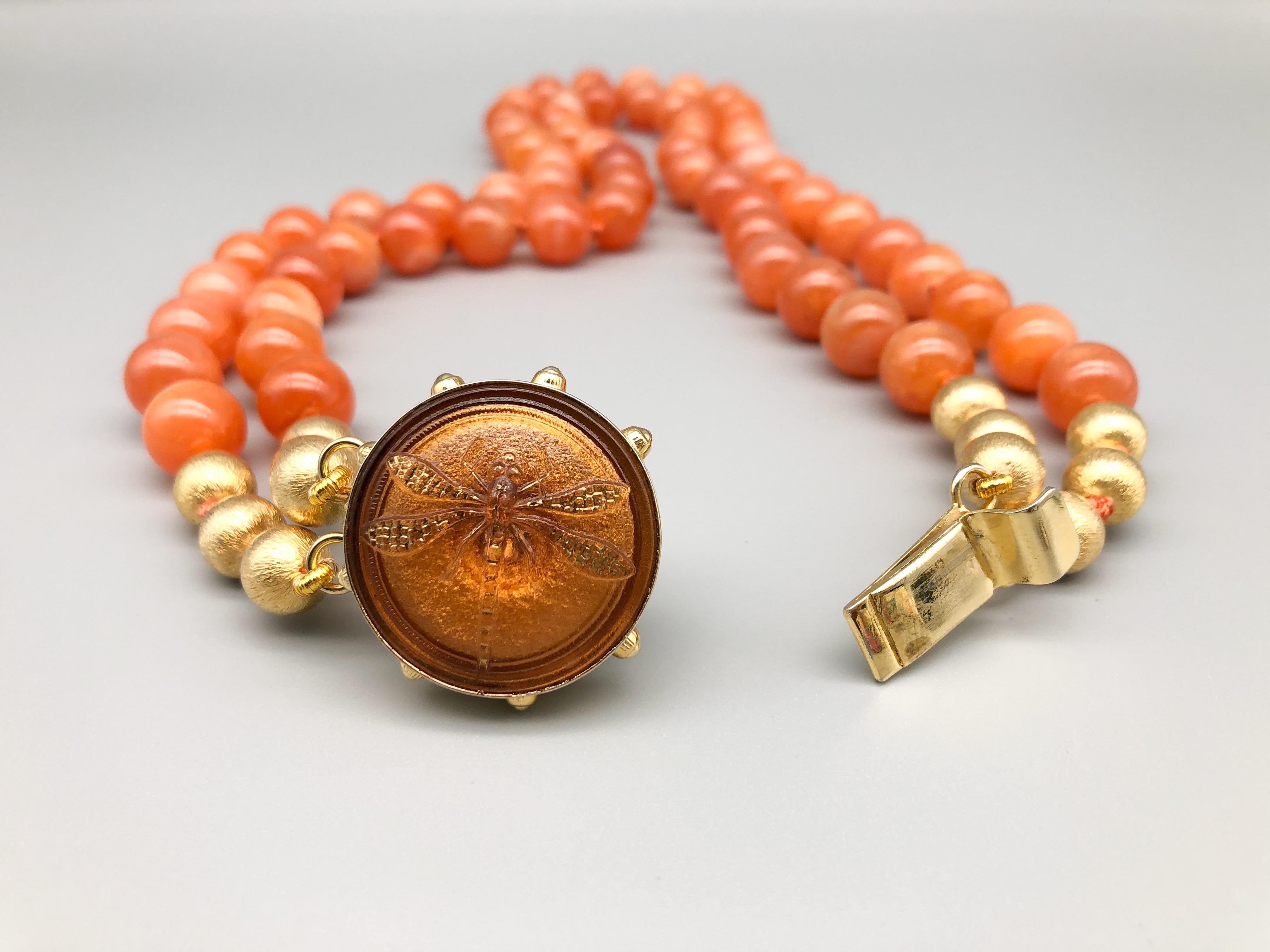 A.Jeschel Natural orange Chalcedony, soft and flattering. 4