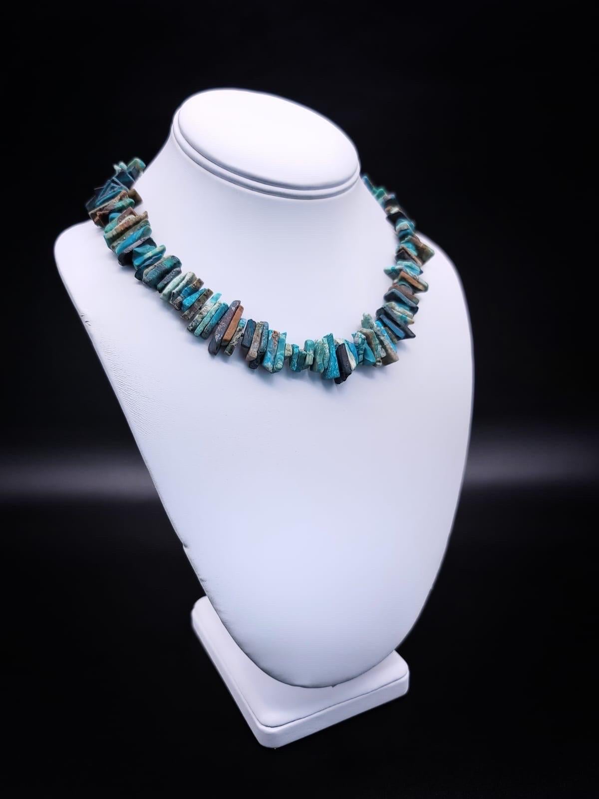 Contemporary A.Jeschel Peruvian Opal shard necklace. For Sale