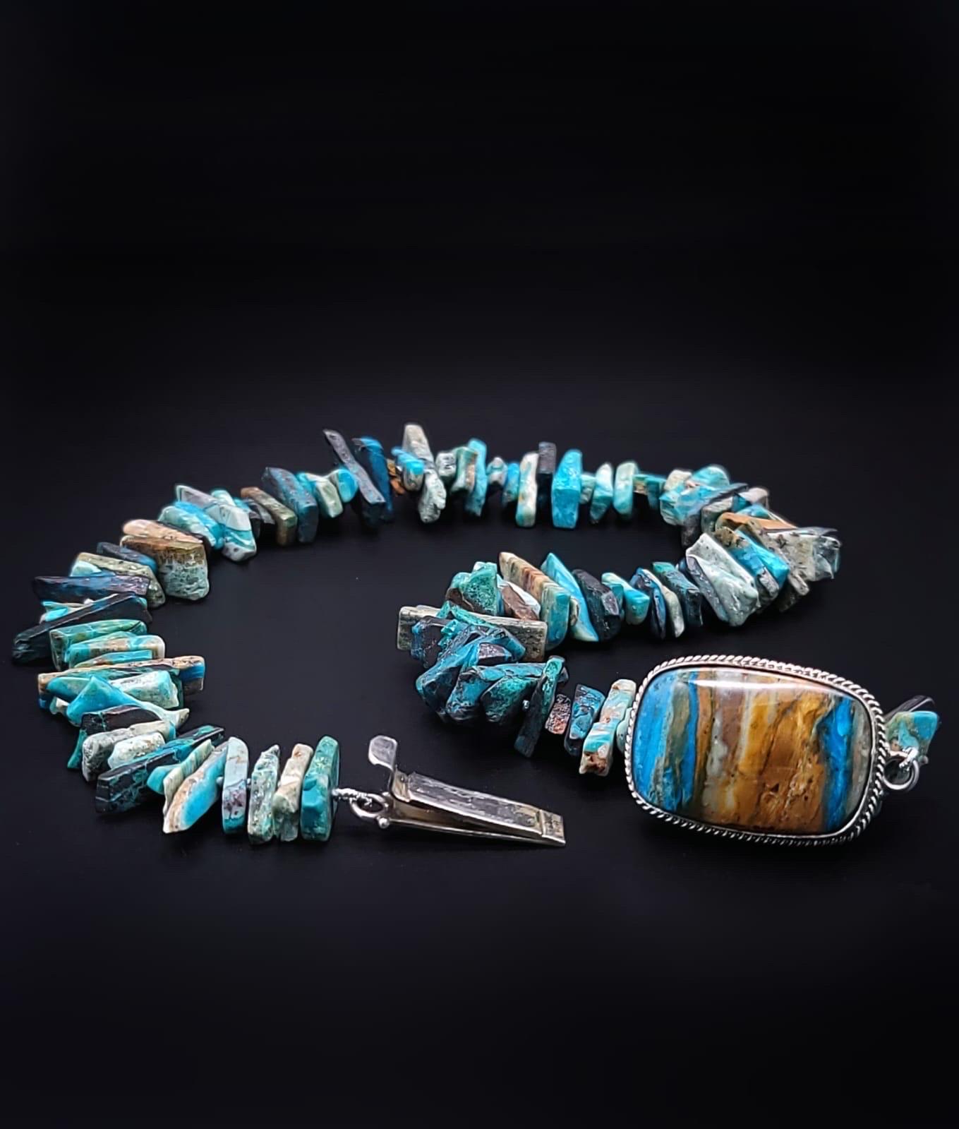 A.Jeschel Peruanische Opal-Halskette in Hartform. im Angebot 1